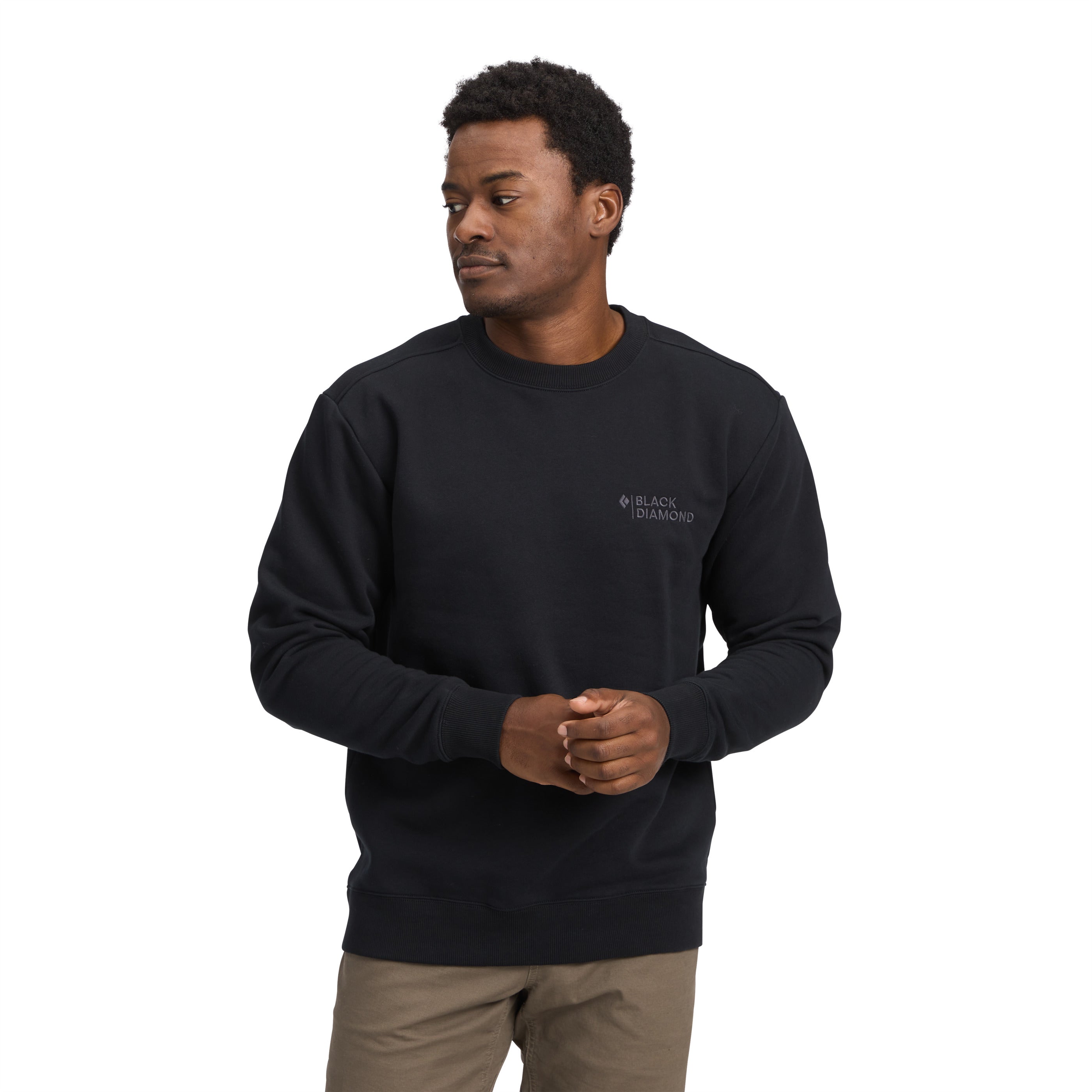 black-diamond-men-s-mini-stacked-crewneck-sweat-col-rond-homme image 5
