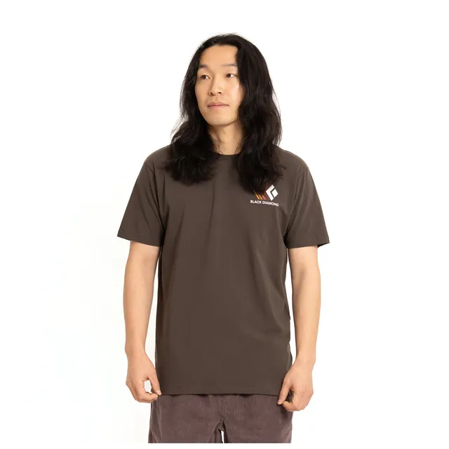 black-diamond-faded-t-shirt-manches-courtes-homme-2nds-coton-bio image 1