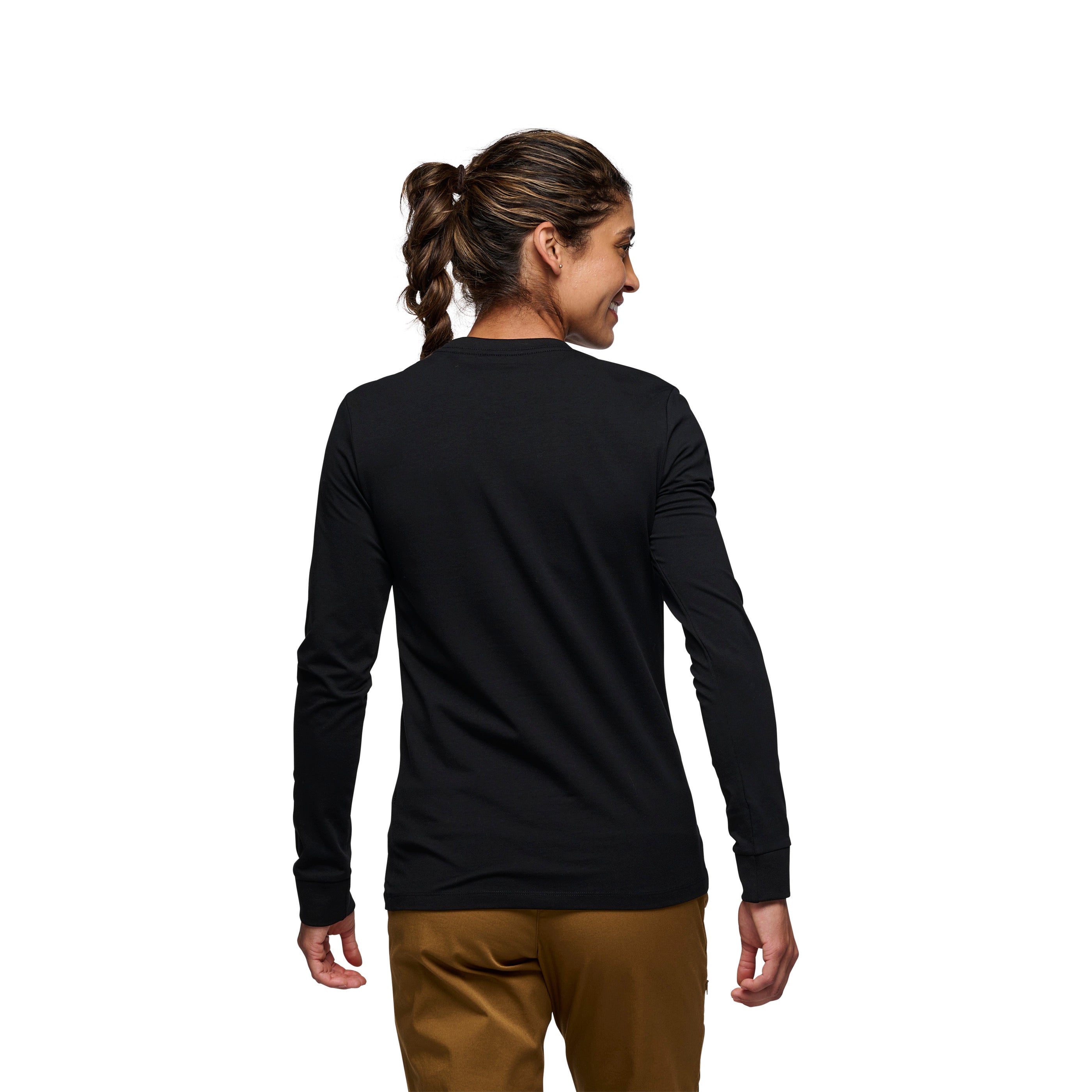 black-diamond-women-s-heritage-wordmark-t-shirt-manches-longues-femme image 3