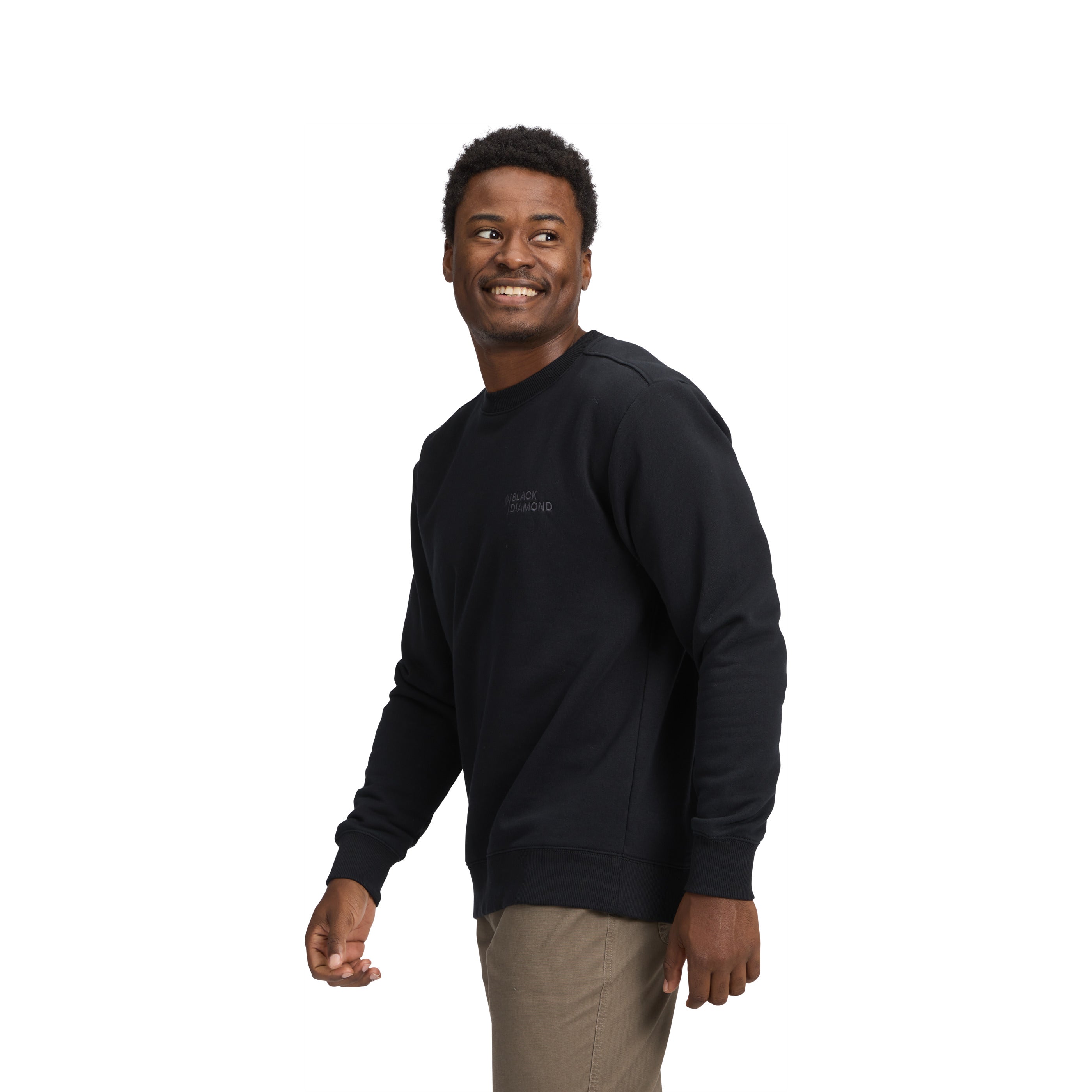 black-diamond-men-s-mini-stacked-crewneck-sweat-col-rond-homme image 6