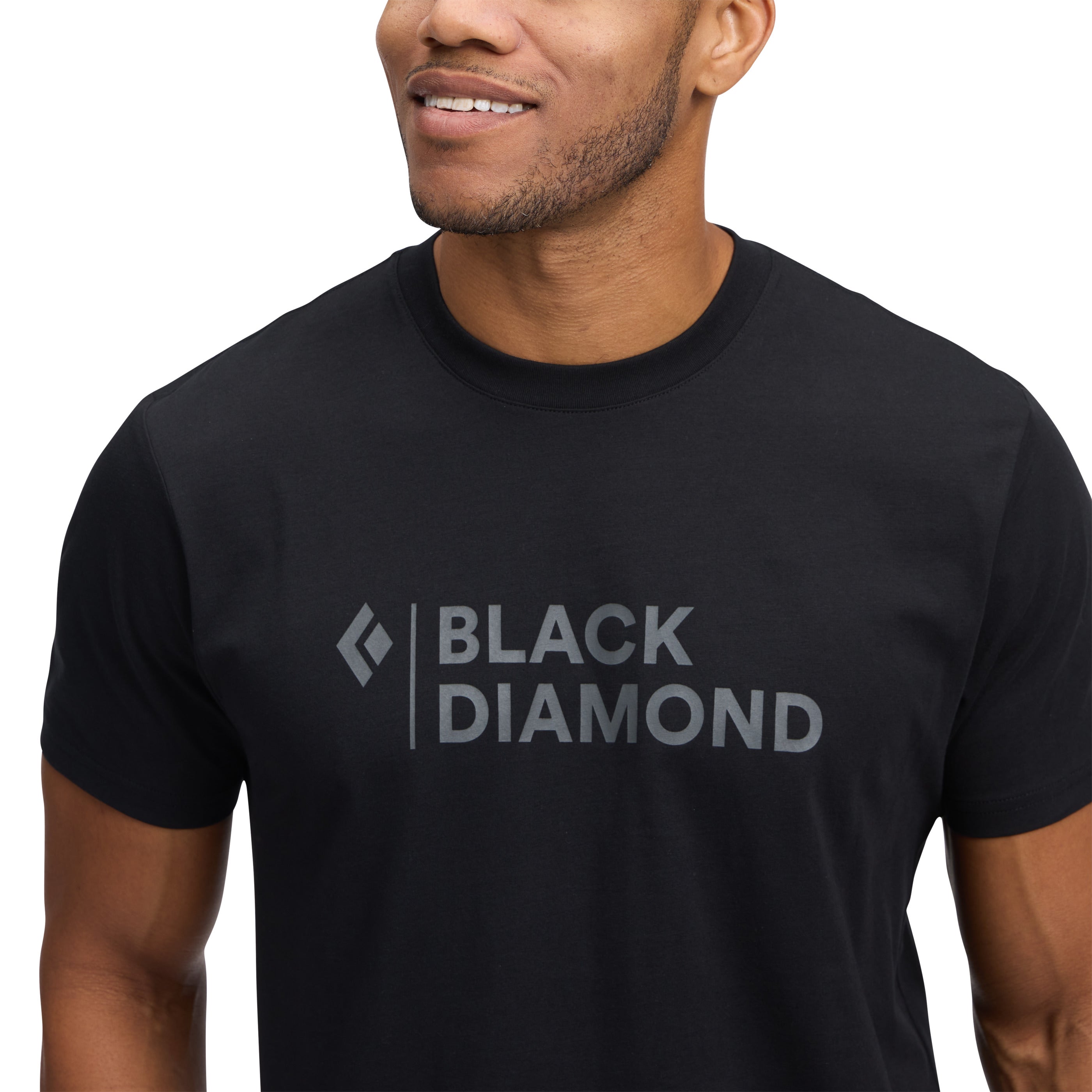 black-diamond-men-s-mini-stacked-short-sleeve-tee-t-shirt-homme-coton-bio image 5