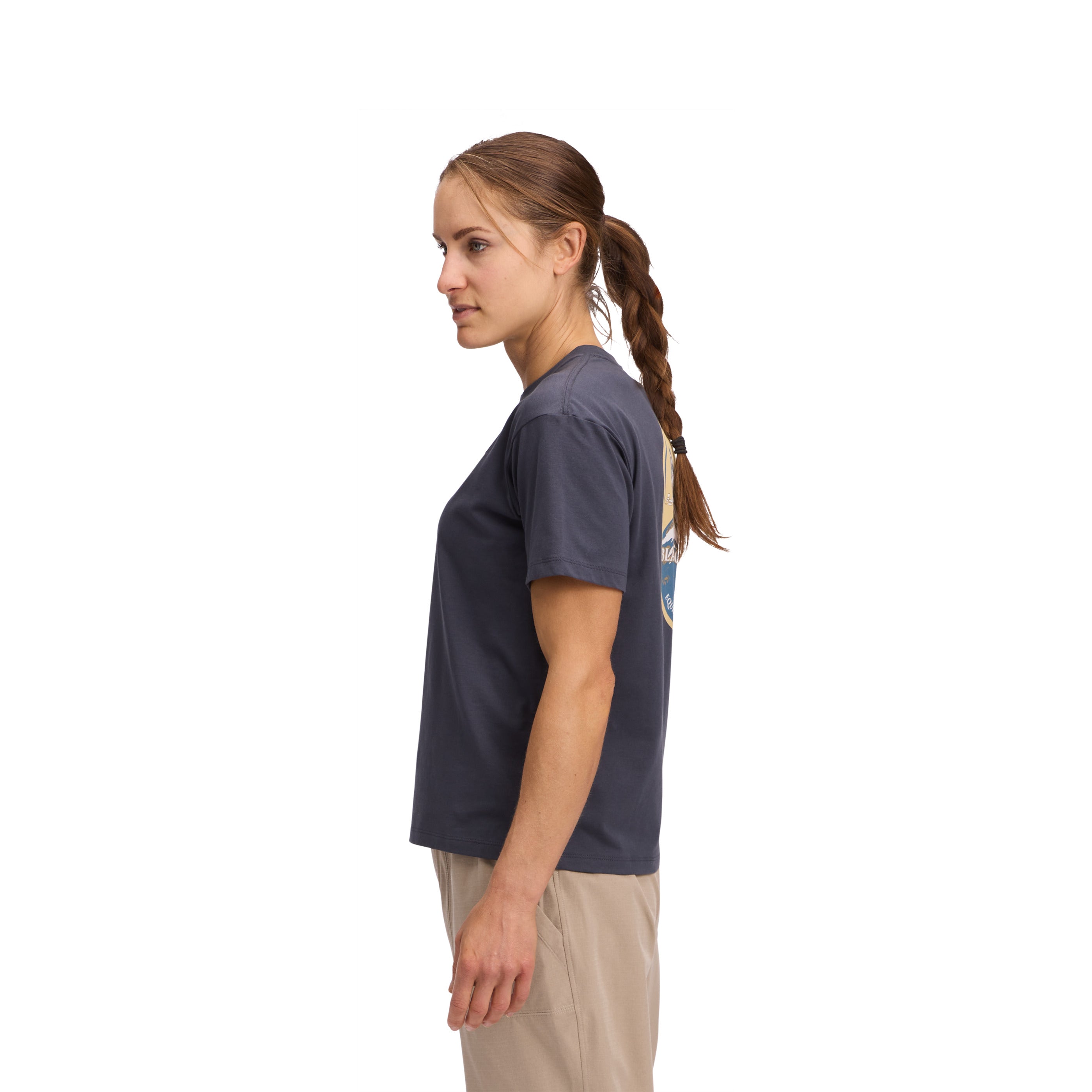 black-diamond-heritage-badge-t-shirt-femme-manches-courtes image 4