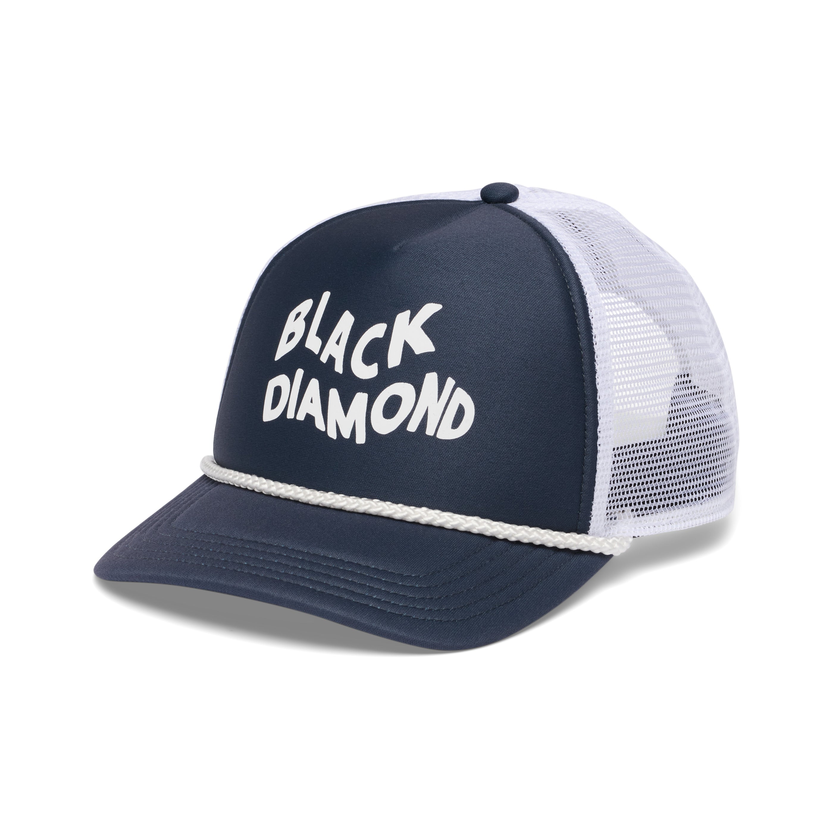 black-diamond-flat-bill-trucker-hat-casquette-trucker-visi-re-plate image 5