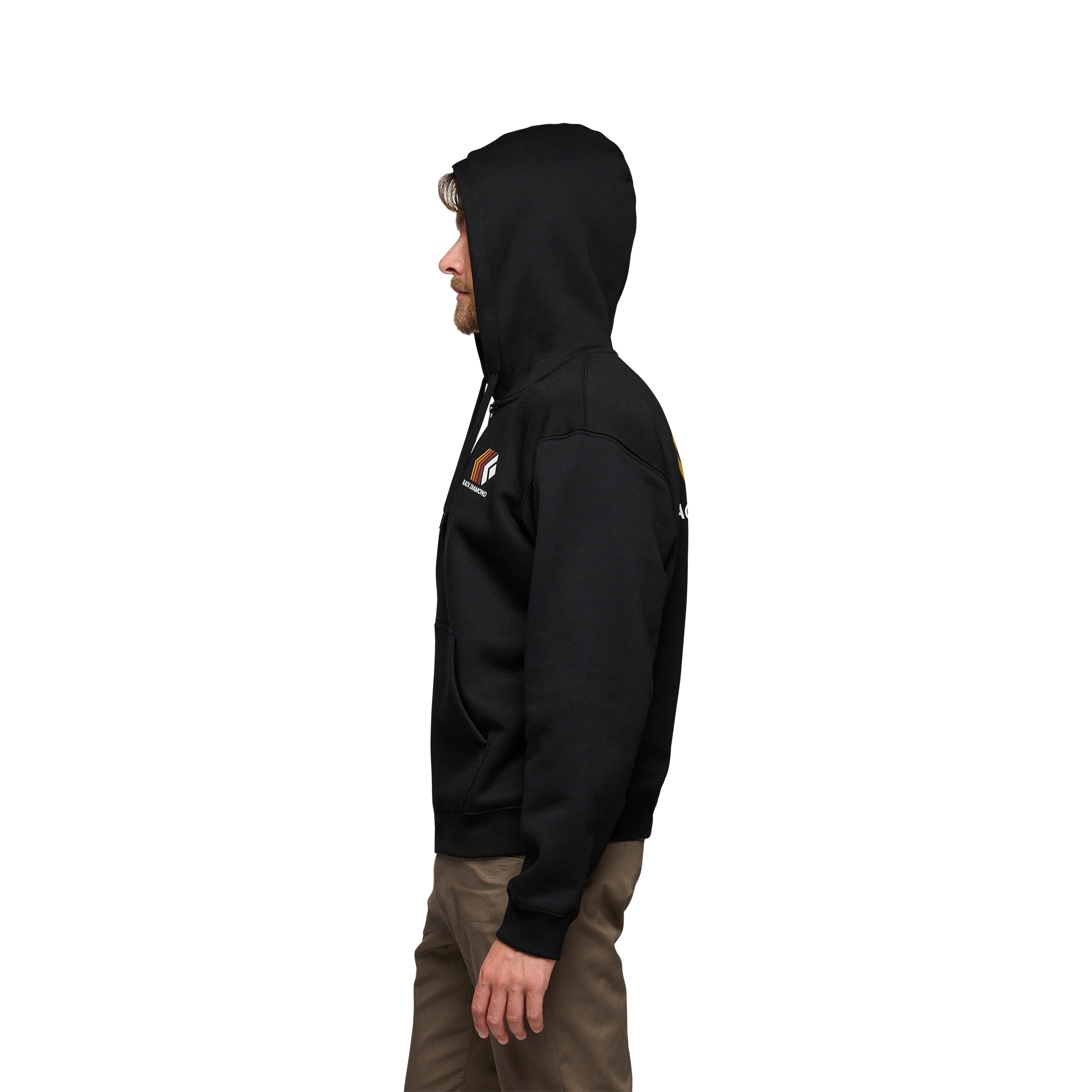 black-diamond-faded-full-zip-sweat-capuche-homme image 3