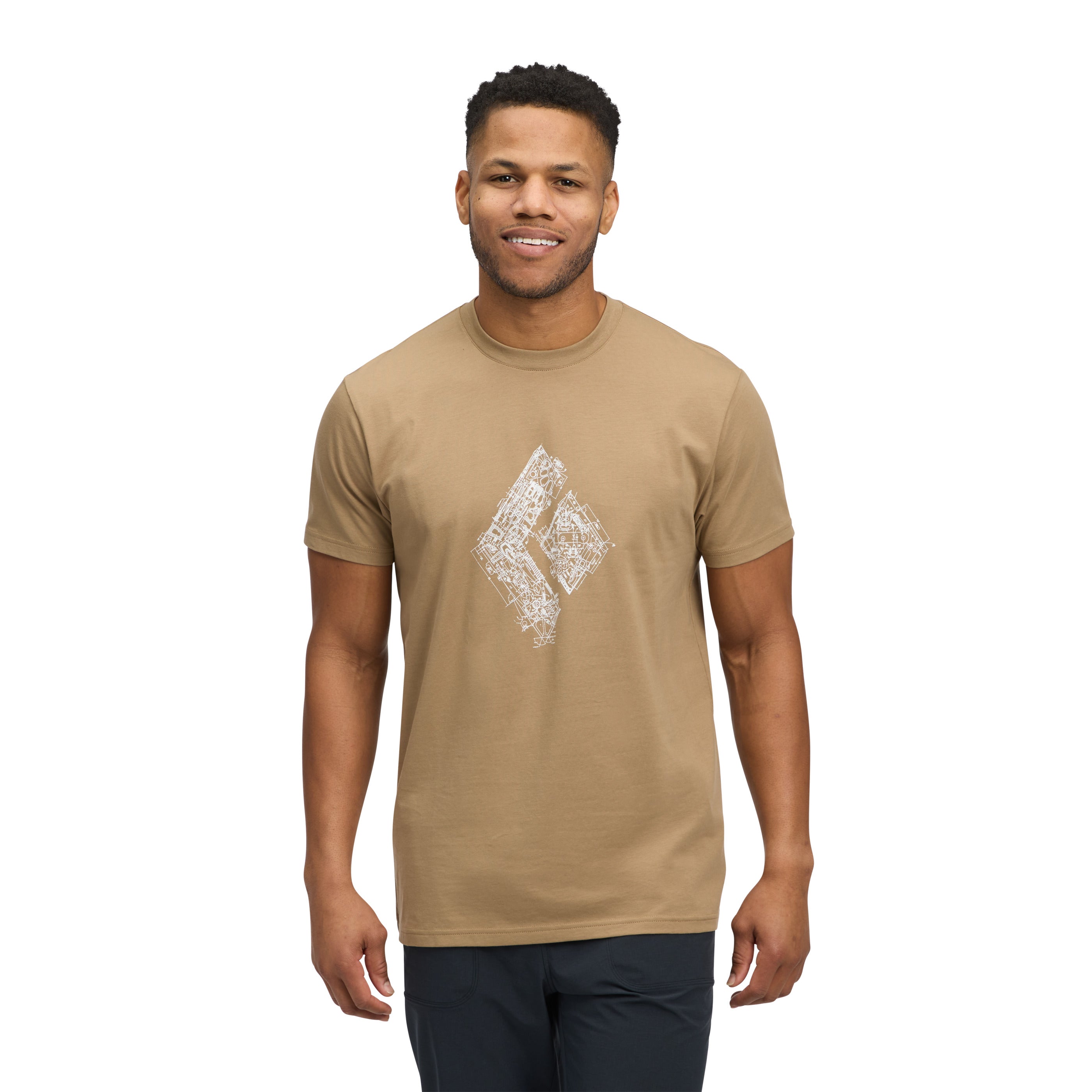 black-diamond-engineered-diamond-t-shirt-homme-manches-courtes image 2
