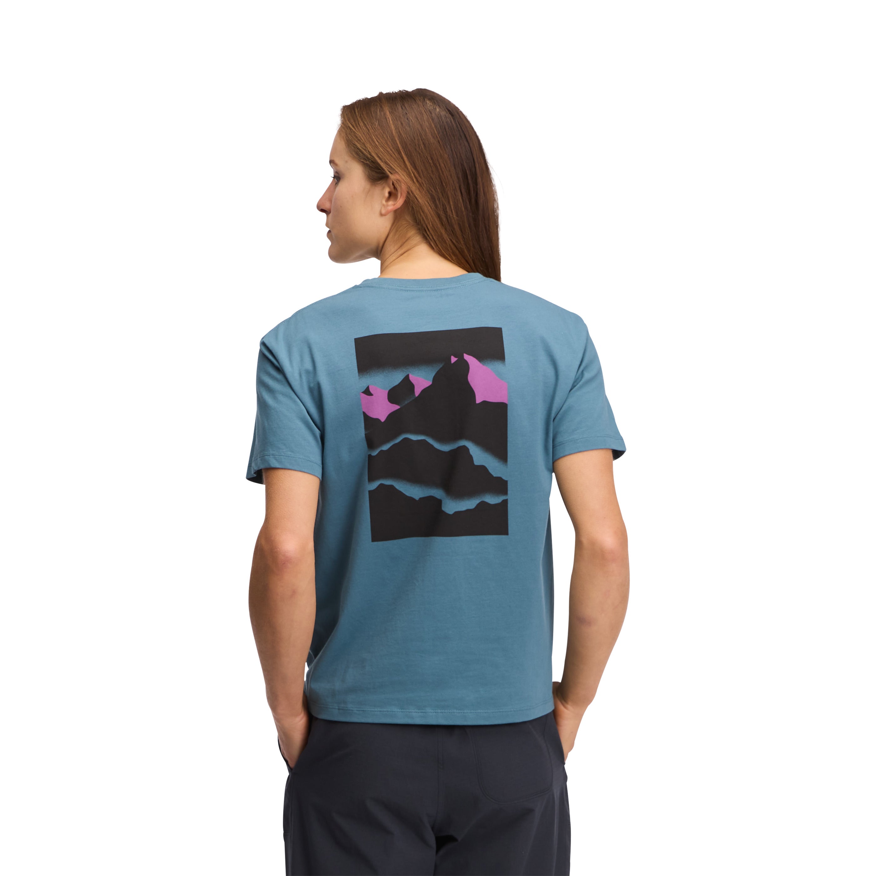 black-diamond-mountainscape-t-shirt-manches-courtes-femme image 2