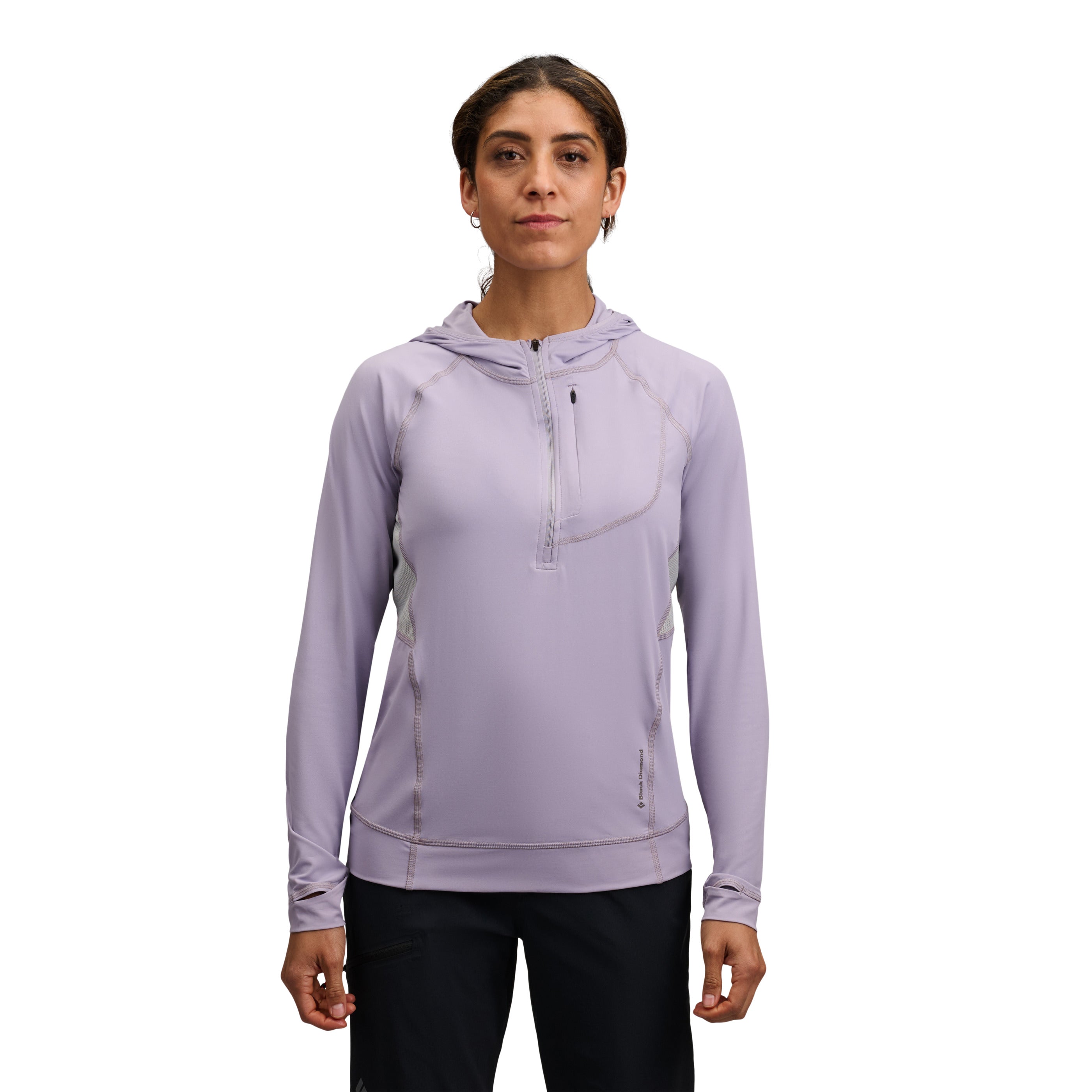 black-diamond-alpenglow-pro-hoody-femme-anti-uv image 2