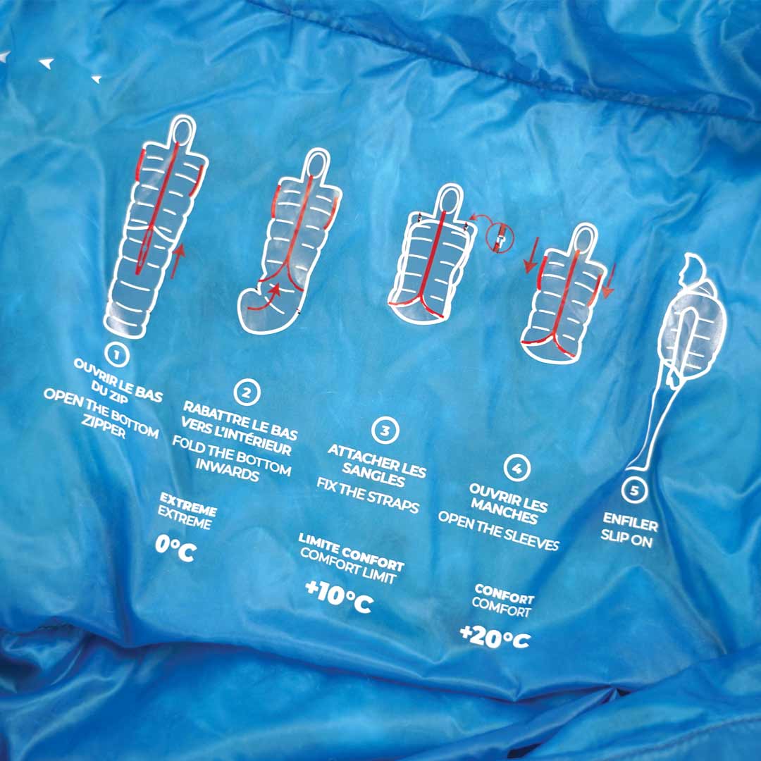 raidlight-ultralight-315-combi-vest-sac-couchage-doudoune-2-en-1 image 8