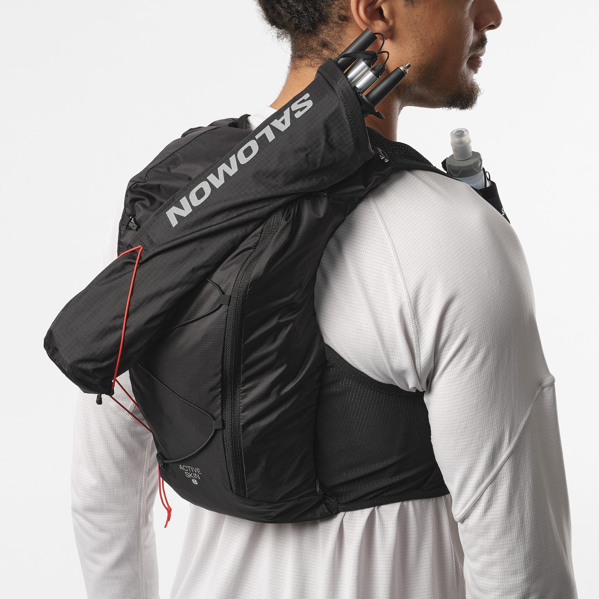 salomon-active-skin-8-xs-laurel-wreath-gilet-trail-8l-avec-2-flasques-500-ml image 8