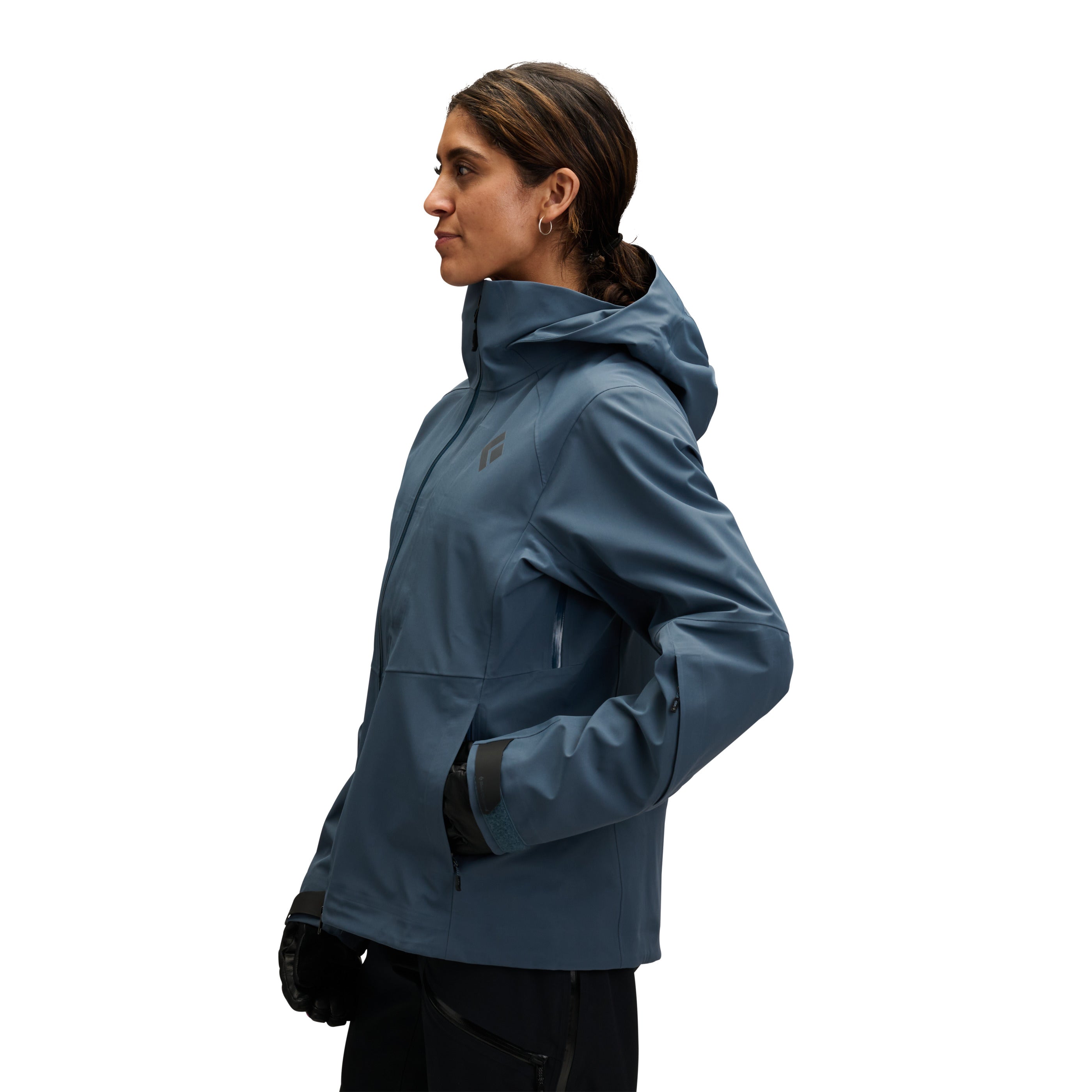 black-diamond-recon-stretch-shell-veste-ski-femme-3l image 2
