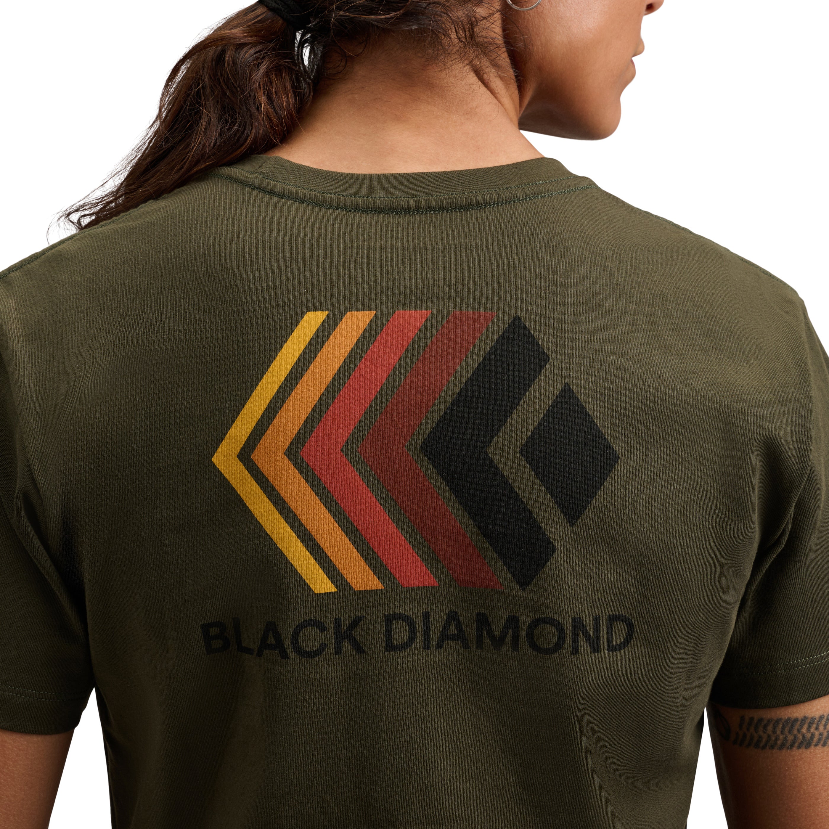 black-diamond-women-s-faded-crop-t-shirt-manches-courtes image 2