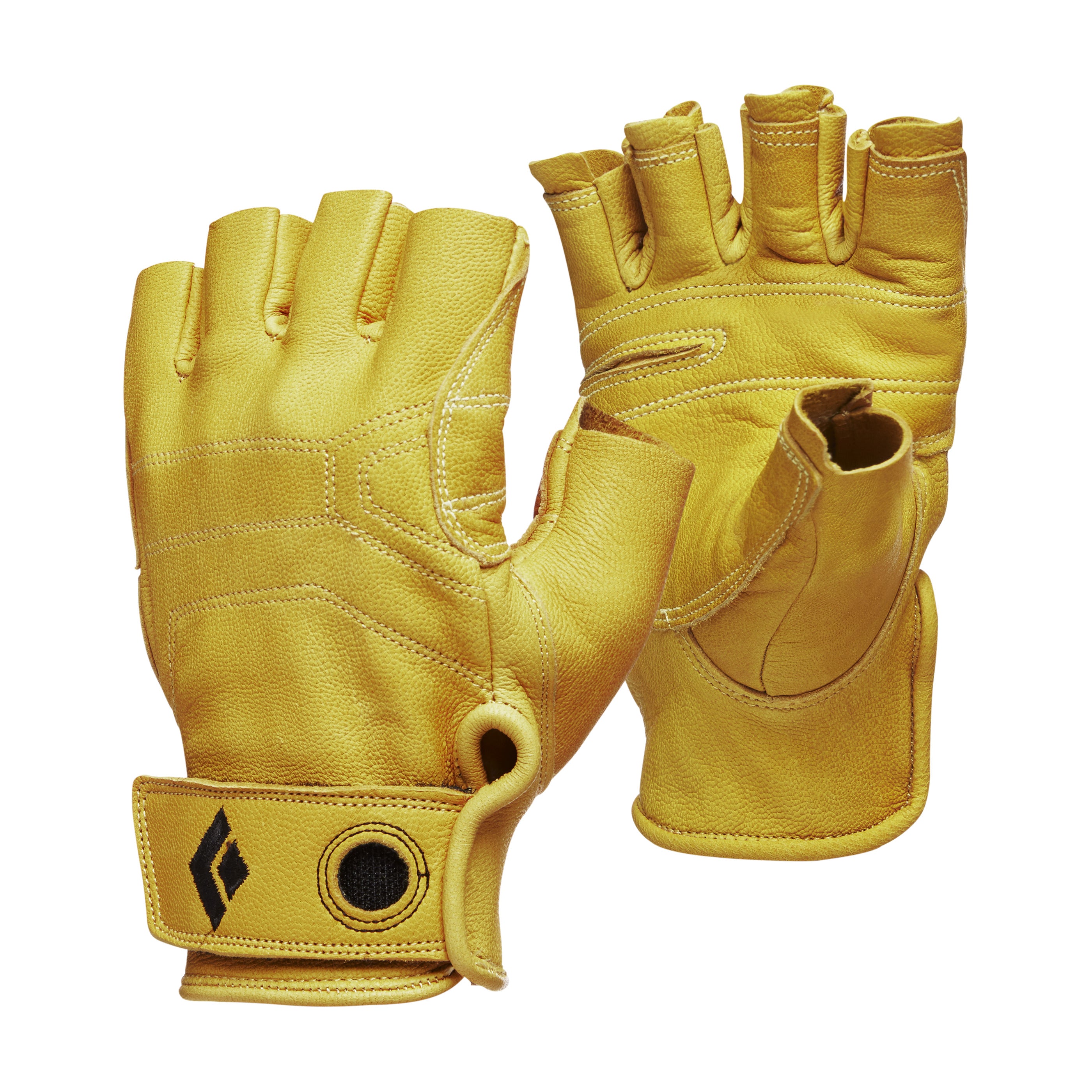 black-diamond-stone-gloves-gants-d-escalade-mi-doigts-en-cuir image 1