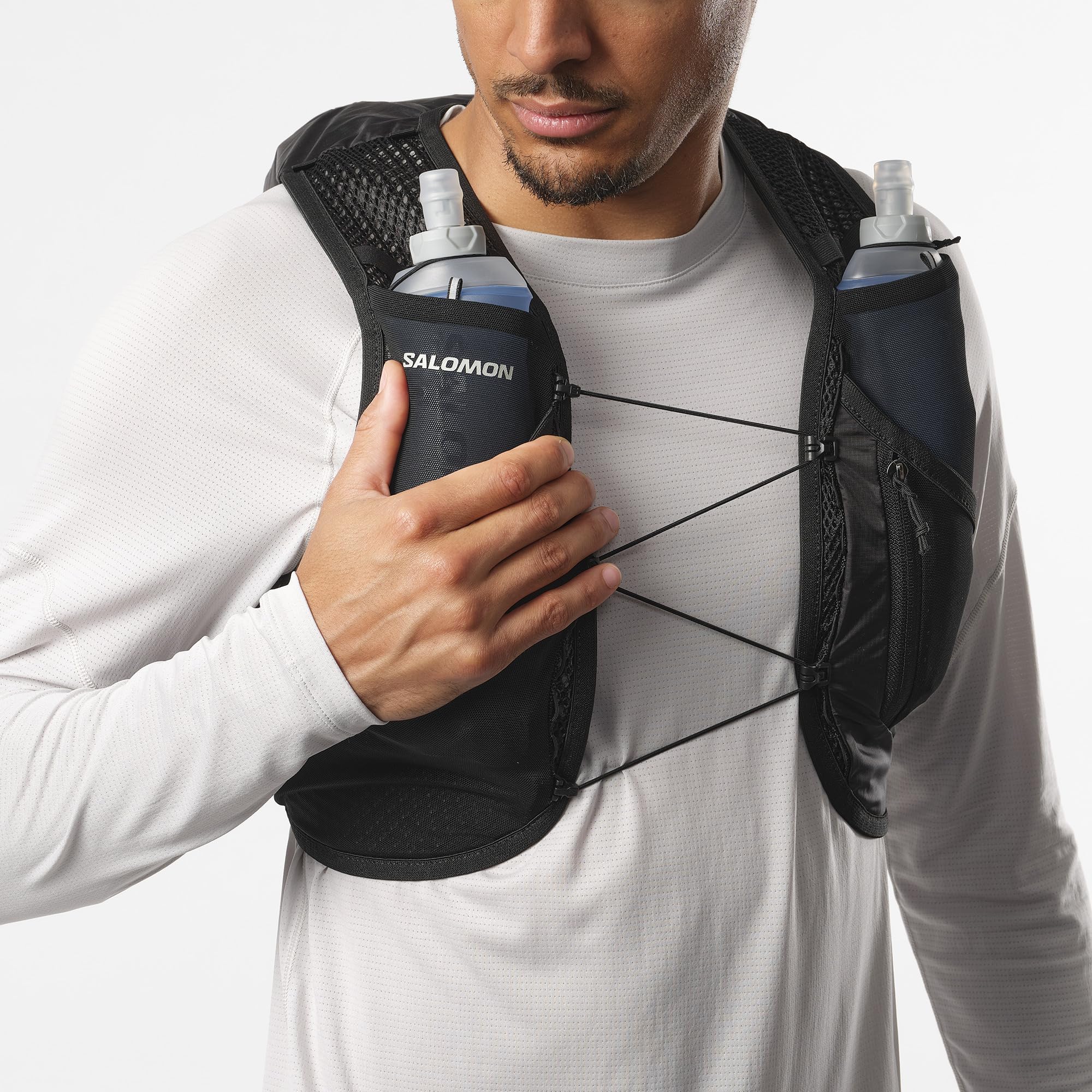 salomon-active-skin-8-xs-laurel-wreath-gilet-trail-8l-avec-2-flasques-500-ml image 6