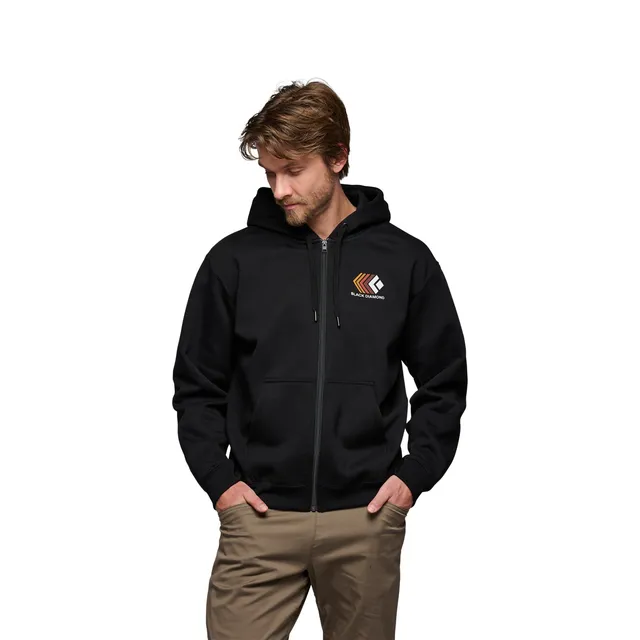 black-diamond-faded-full-zip-sweat-capuche-homme image 1
