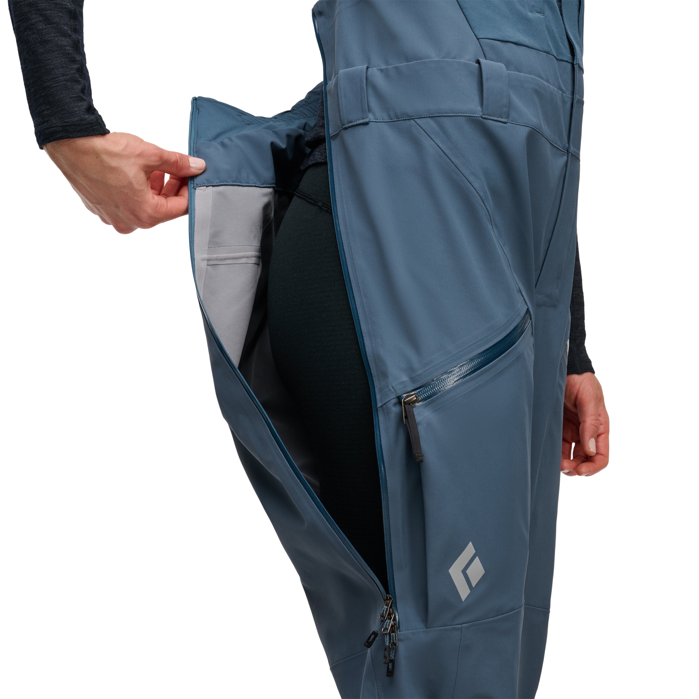 black-diamond-women-s-recon-stretch-bibs-salopette-ski-backcountry-imperm-able image 6