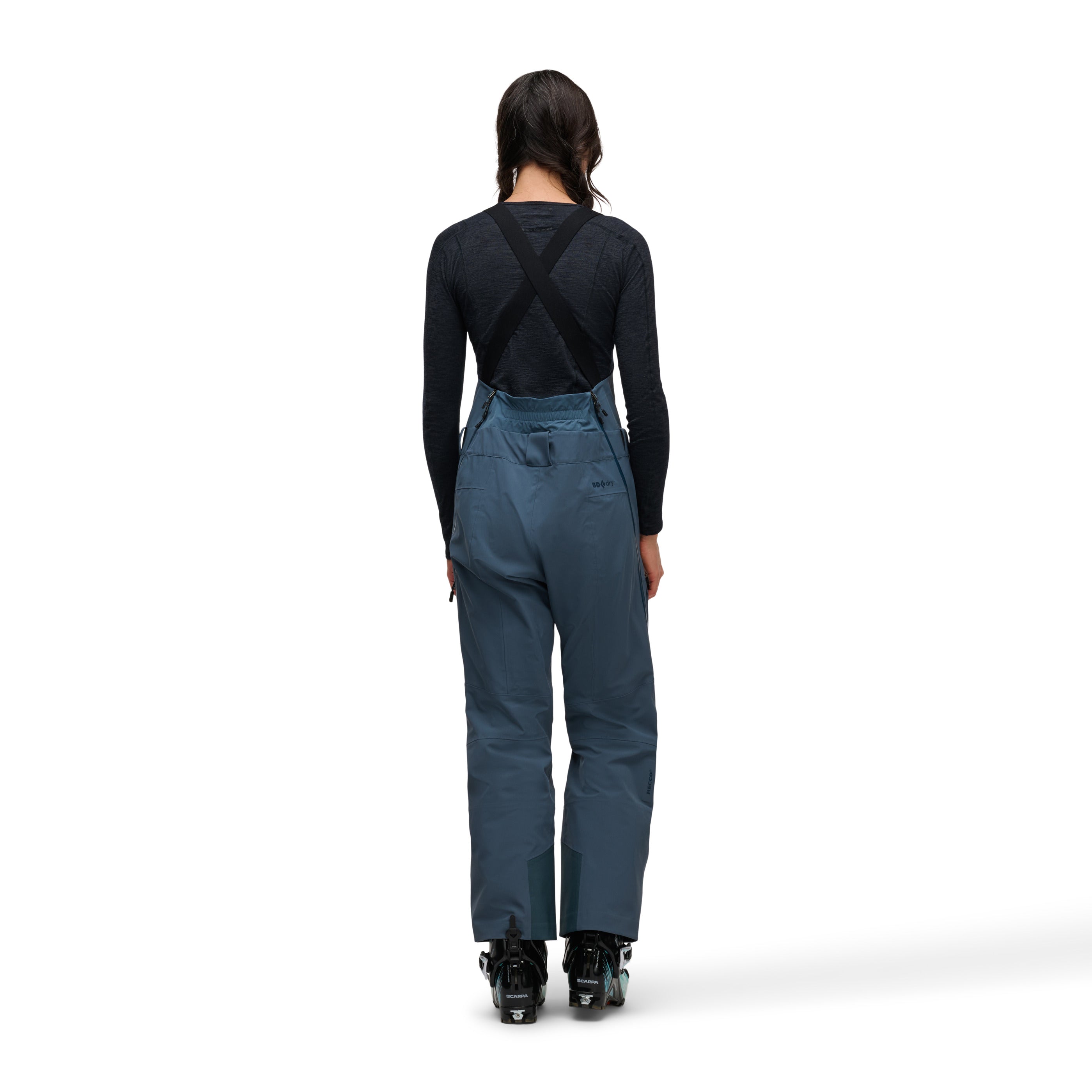 black-diamond-women-s-recon-stretch-bibs-salopette-ski-backcountry-imperm-able image 3