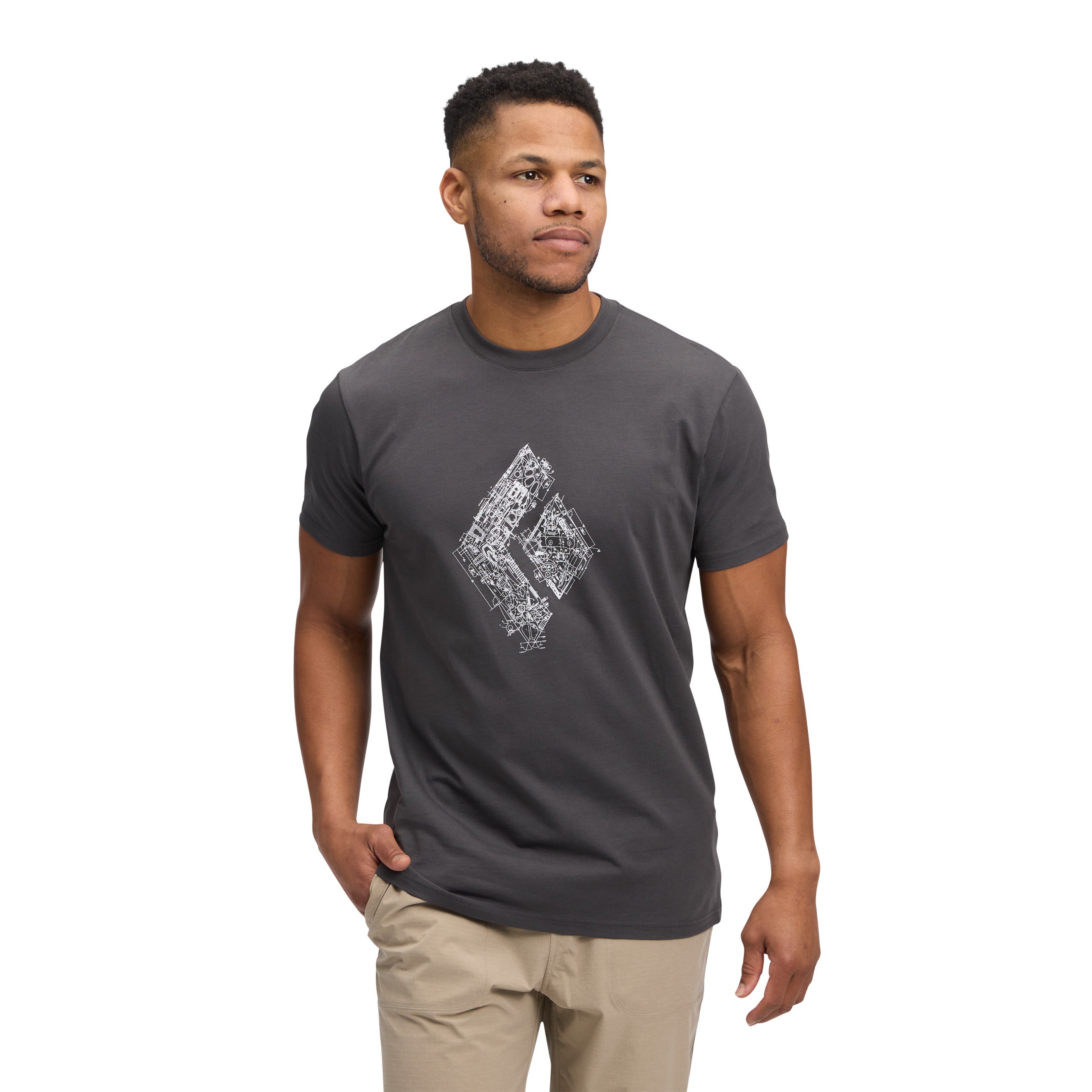 black-diamond-engineered-diamond-t-shirt-homme-manches-courtes image 1