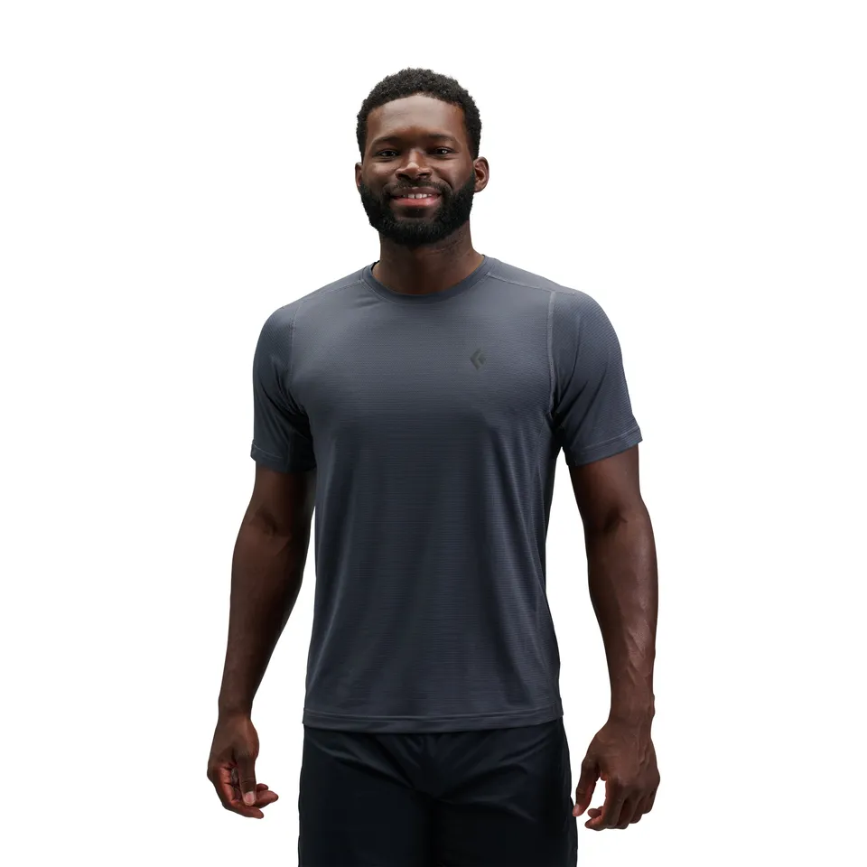 black-diamond-distance-tee-manches-courtes-homme-t-shirt-trail-respirant image 1