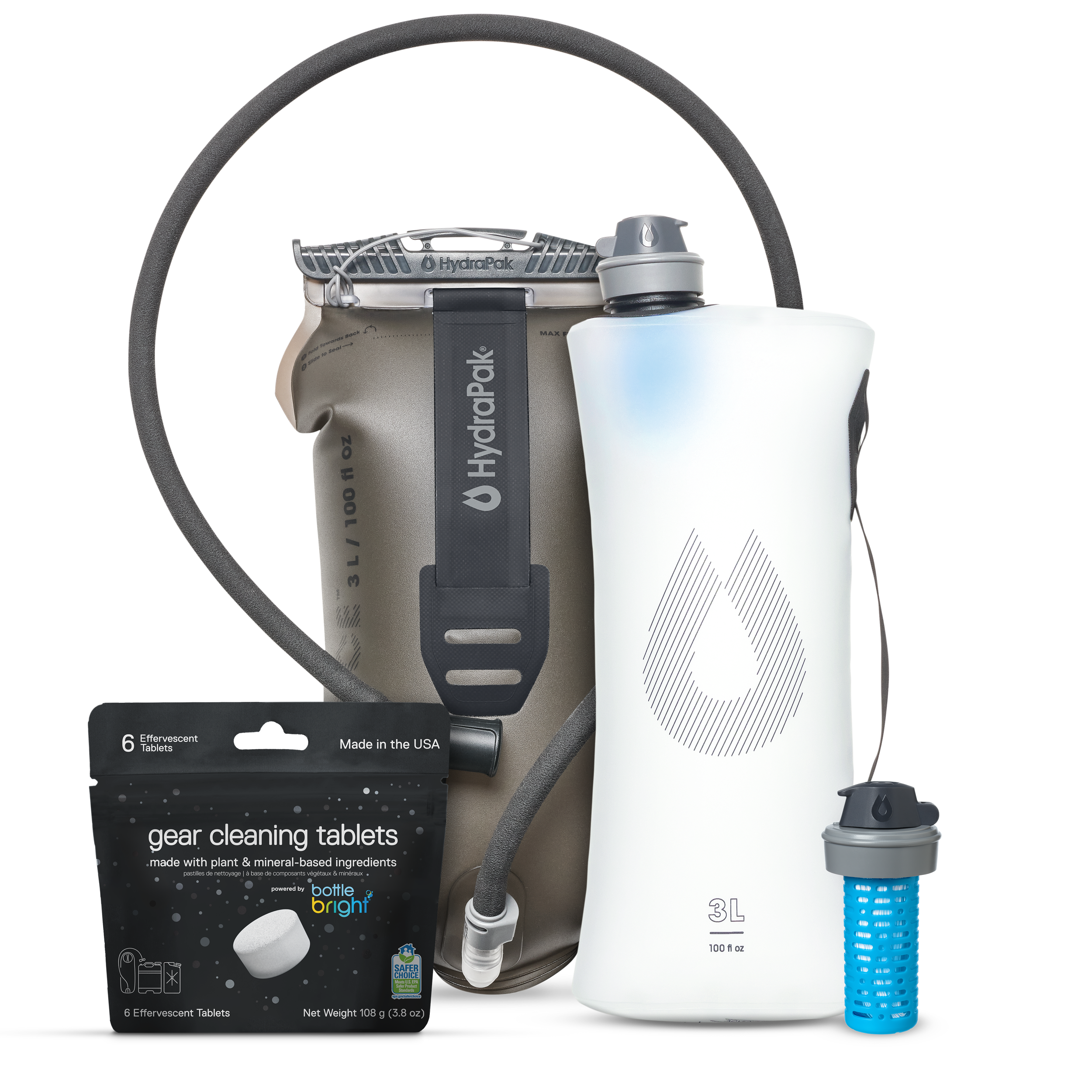 hydrapak-hunting-bundle-r-servoir-force-3l-seeker-3l-bouchon-filtrant-42mm image 1