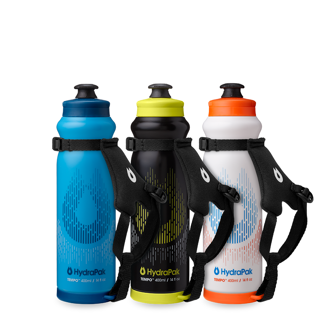 hydrapak-tempo-400ml-3-pack-pro-straps-gourdes-running image 1