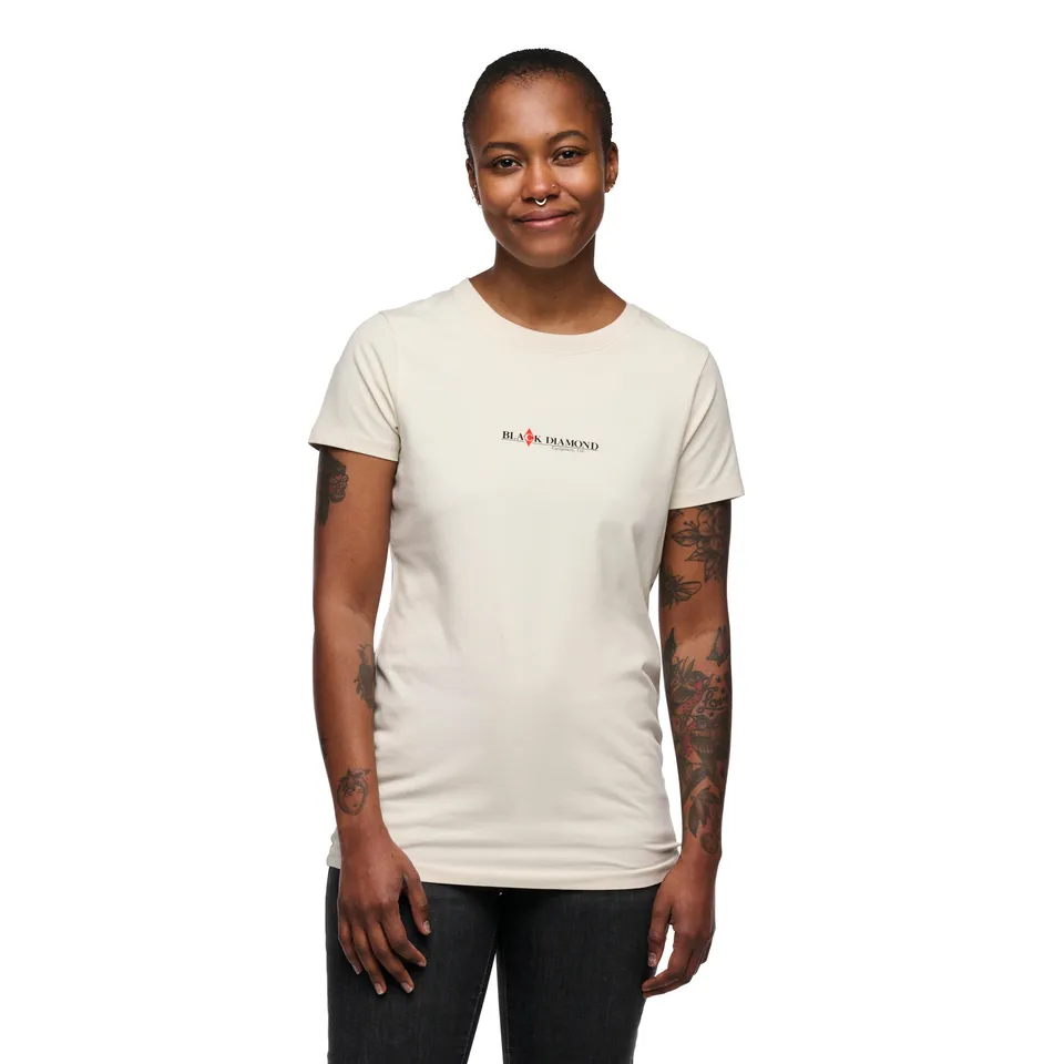 black-diamond-women-s-heritage-wordmark-tee-2nds-t-shirt-coton-bio-femme image 1