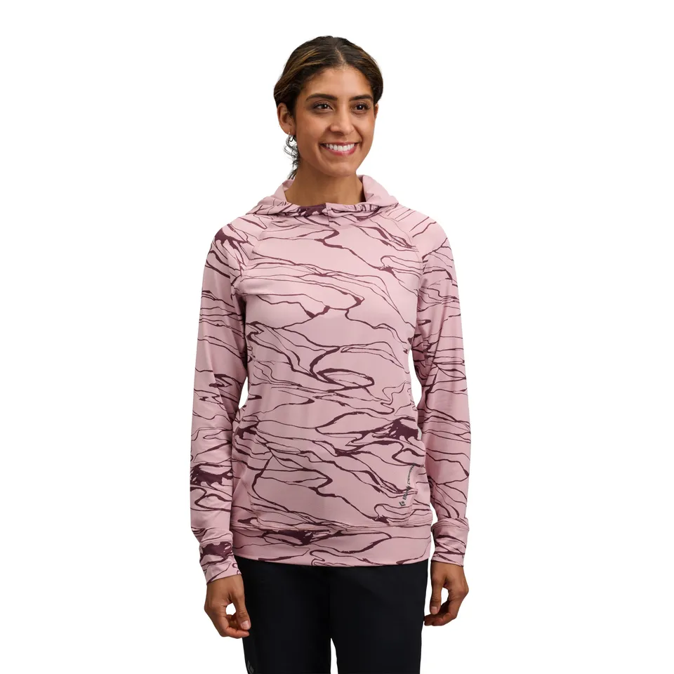 black-diamond-women-s-alpenglow-hoody-sweat-anti-uv-femme image 1