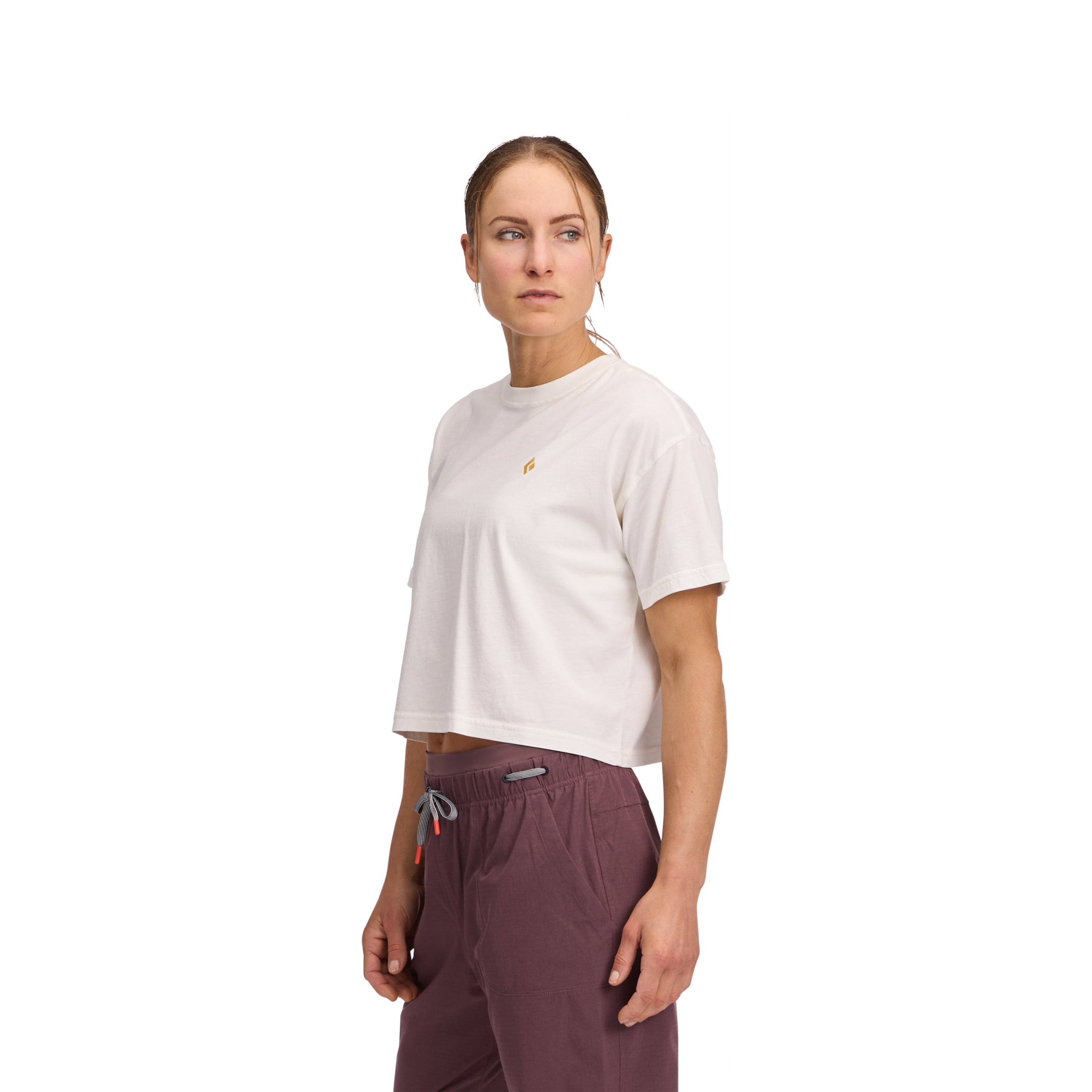 black-diamond-diamond-crop-t-shirt-femme-coton-bio-manches-courtes image 6