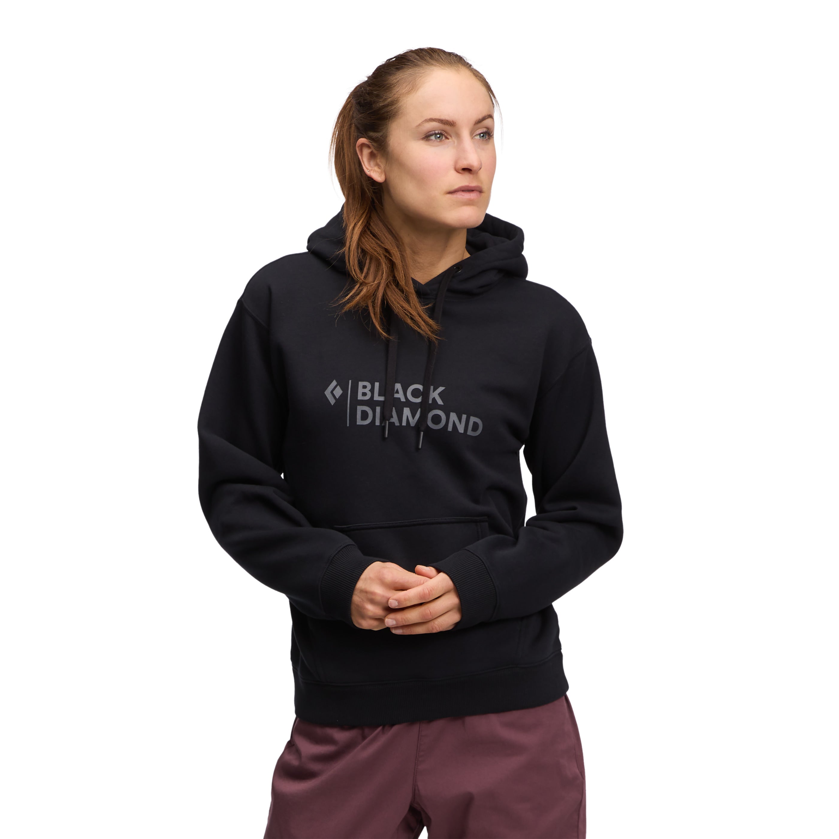 black-diamond-mini-stacked-sweat-femme-capuche image 1