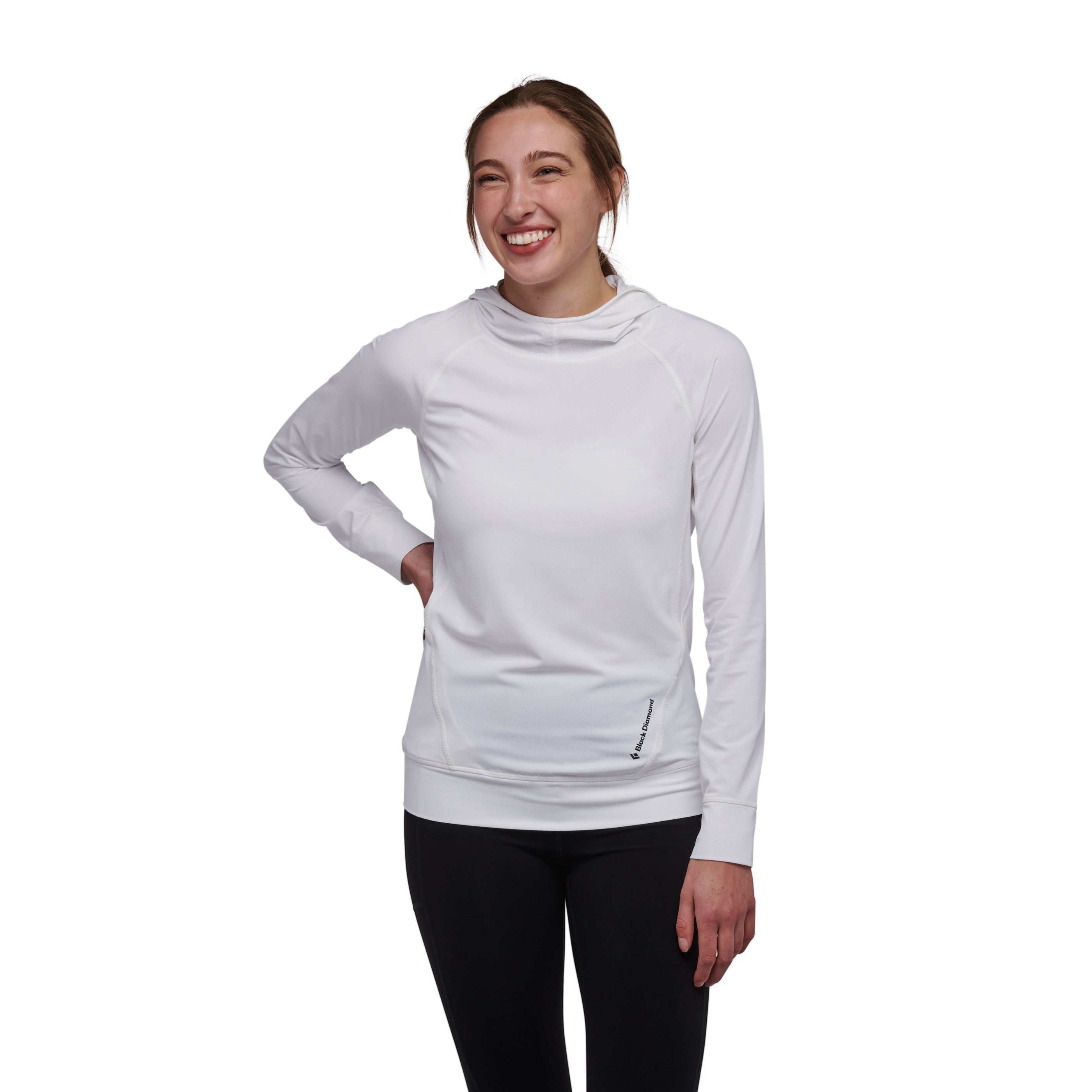 black-diamond-women-s-alpenglow-hoody-sweat-anti-uv-femme image 3