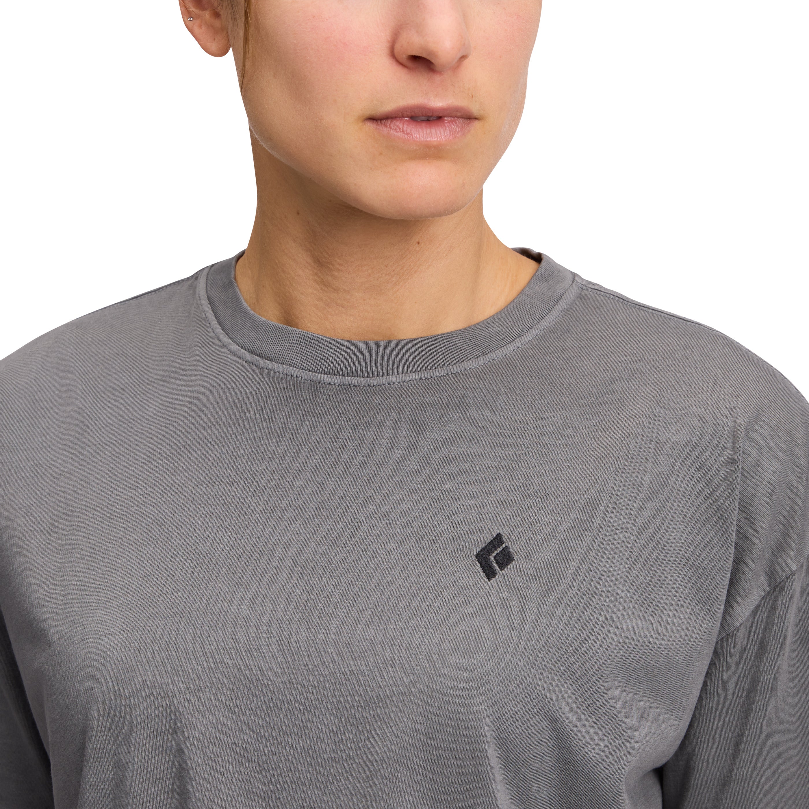 black-diamond-diamond-crop-t-shirt-femme-coton-bio-manches-courtes image 4