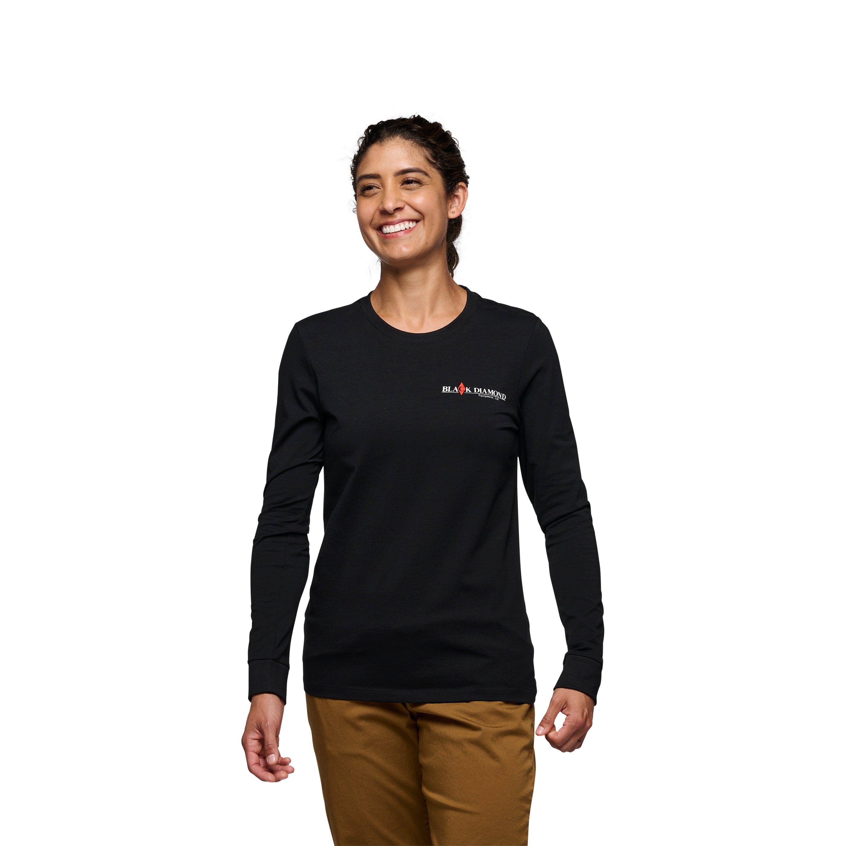 black-diamond-women-s-heritage-wordmark-t-shirt-manches-longues-femme image 1