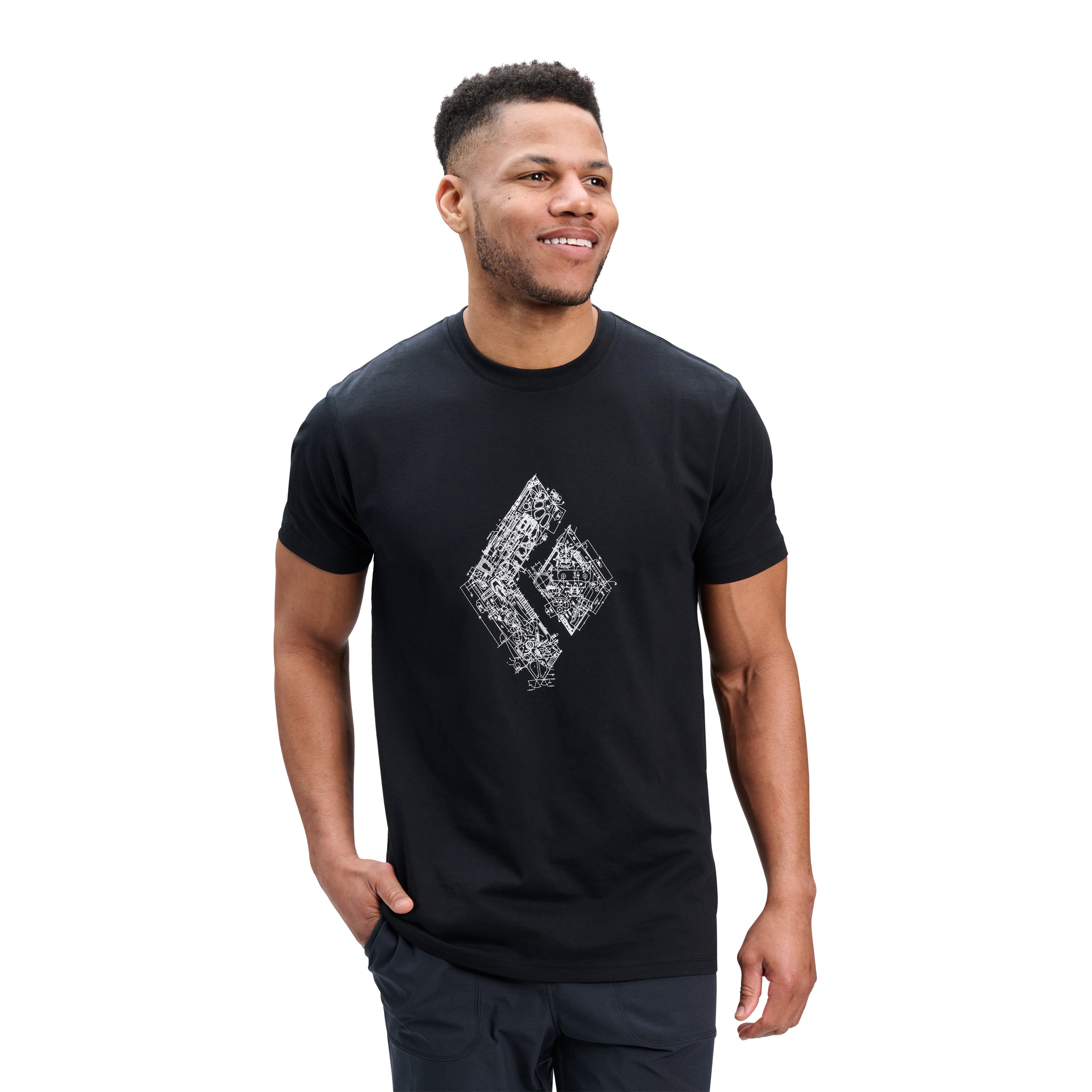black-diamond-engineered-diamond-t-shirt-homme-manches-courtes image 6