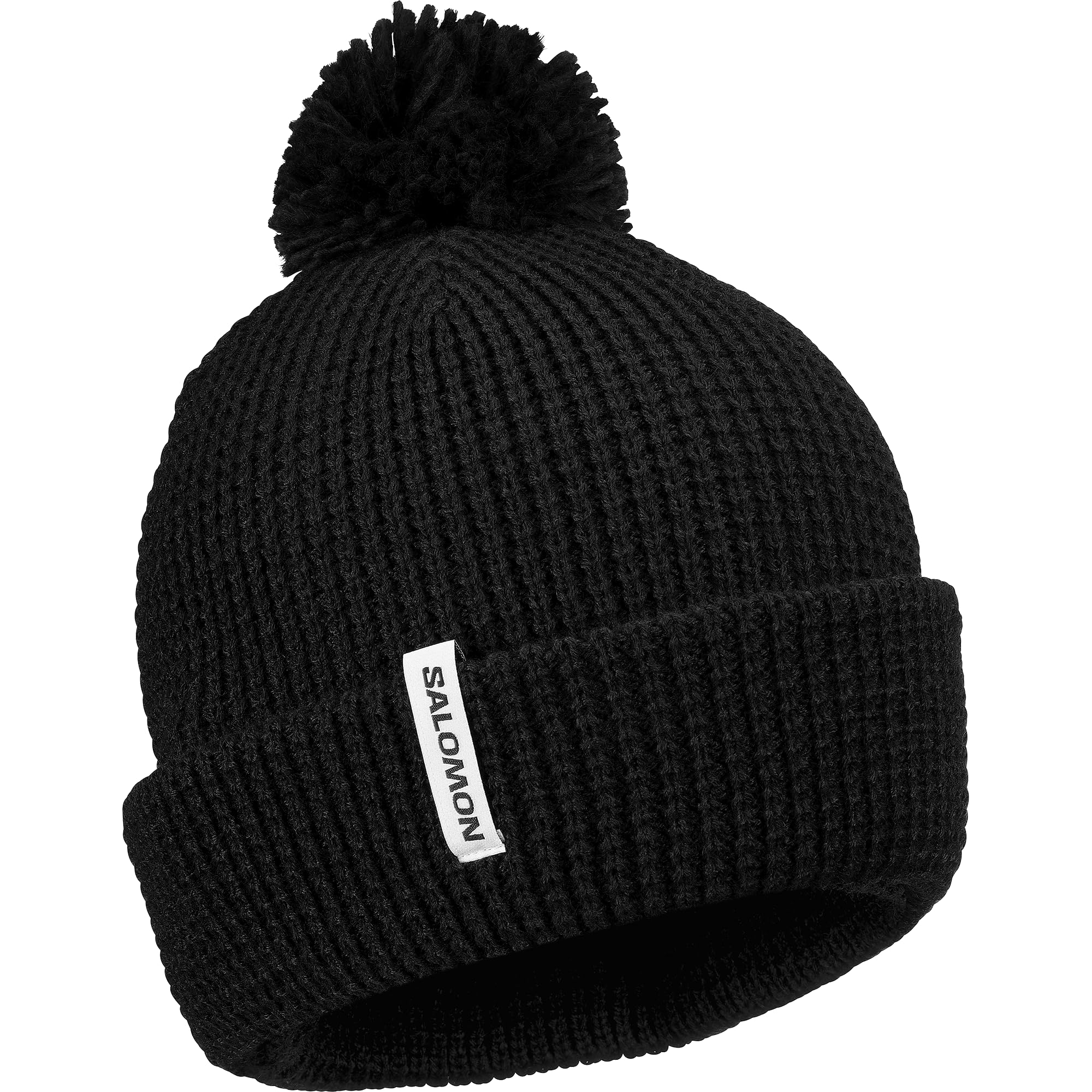 salomon-pompom-beanie-unisexe-deep-black-taille-unique image 1
