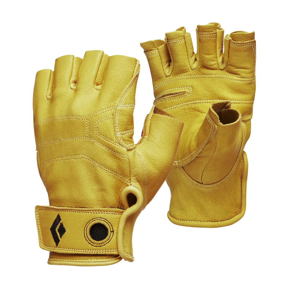 black-diamond-stone-gloves-gants-d-escalade-mi-doigts-en-cuir image 1