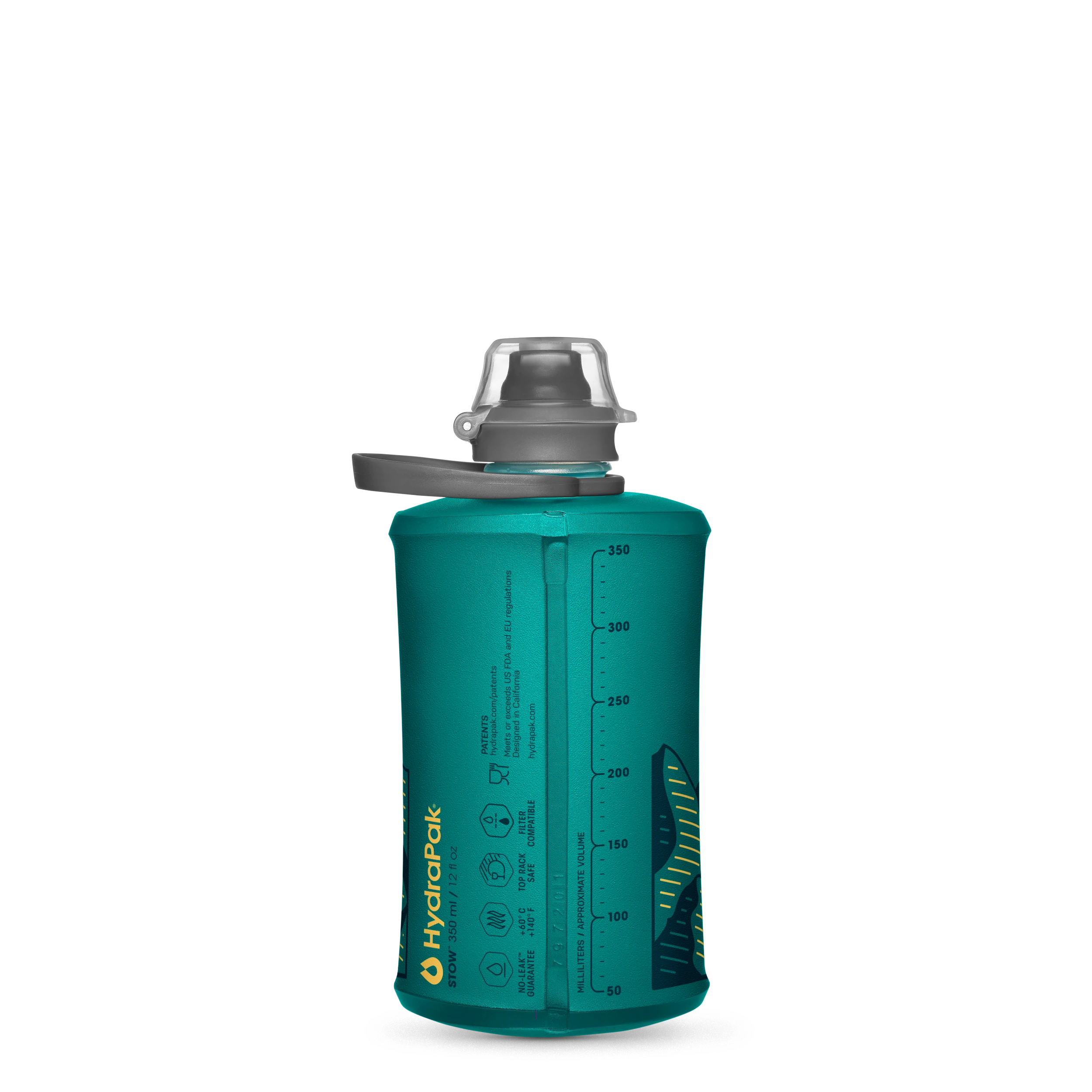 hydrapak-stow-350ml-gourde-souple-pliable-glacier-blue image 3