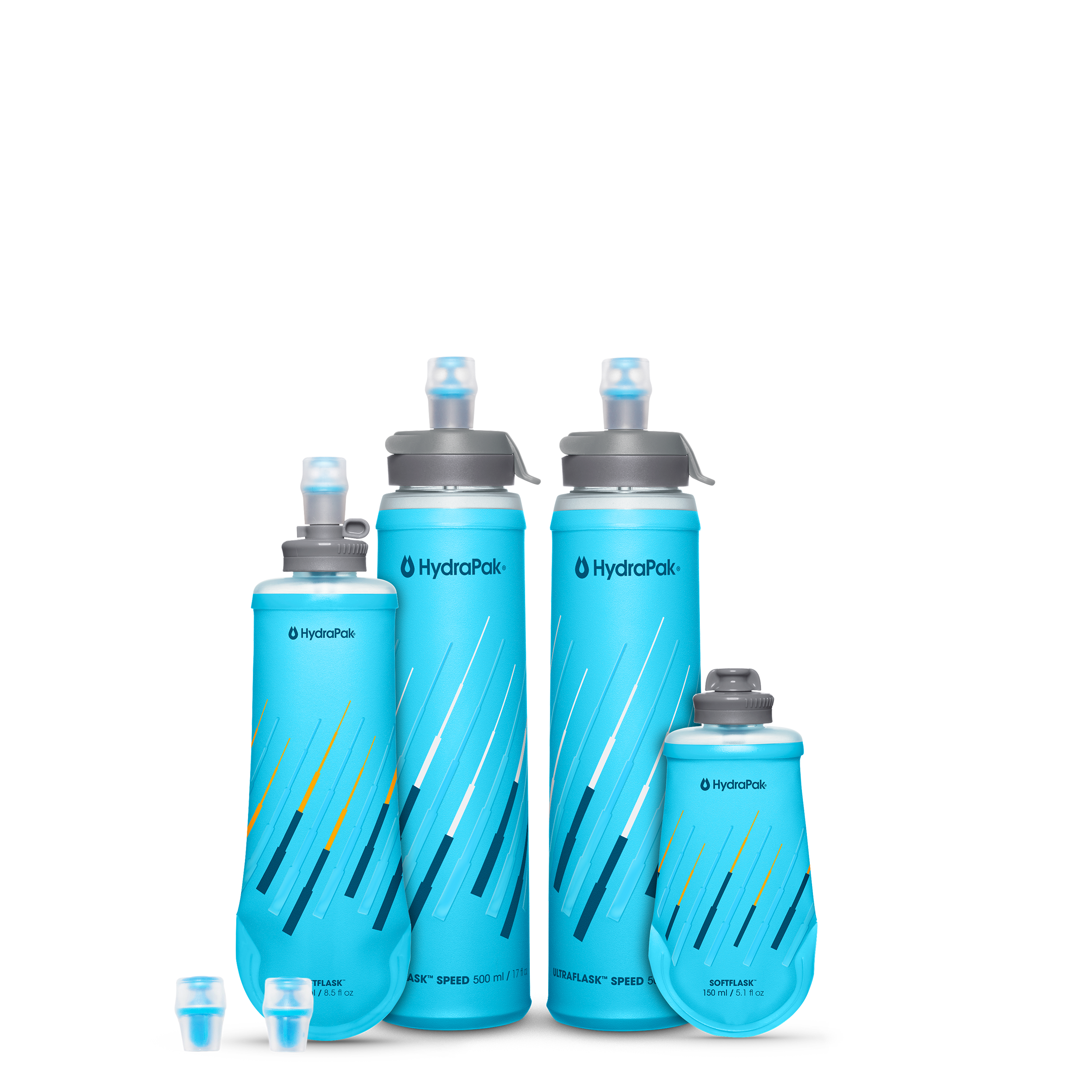hydrapak-running-bundle-lot-4-flasques-trail-150-250-500-ml image 1