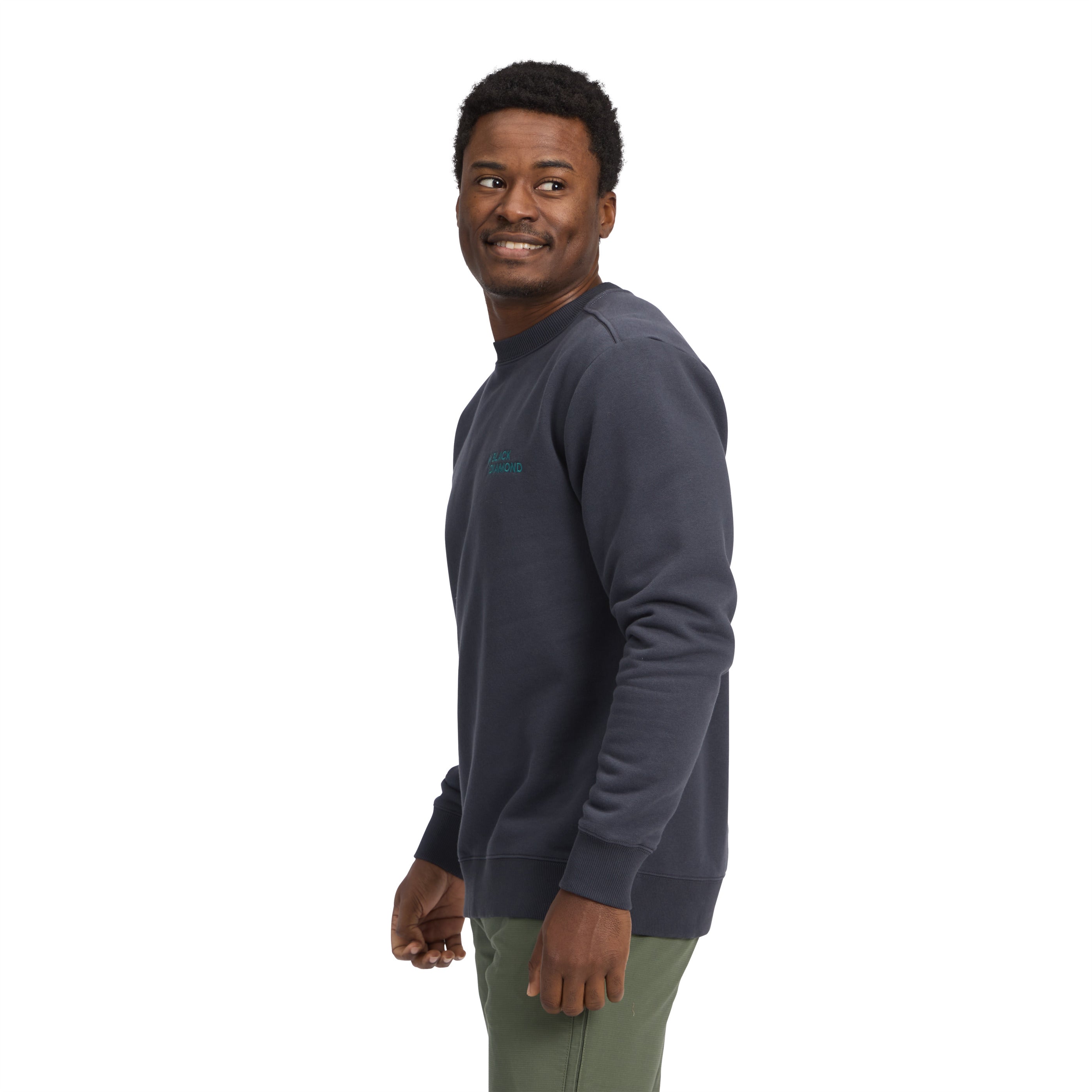 black-diamond-men-s-mini-stacked-crewneck-sweat-col-rond-homme image 2