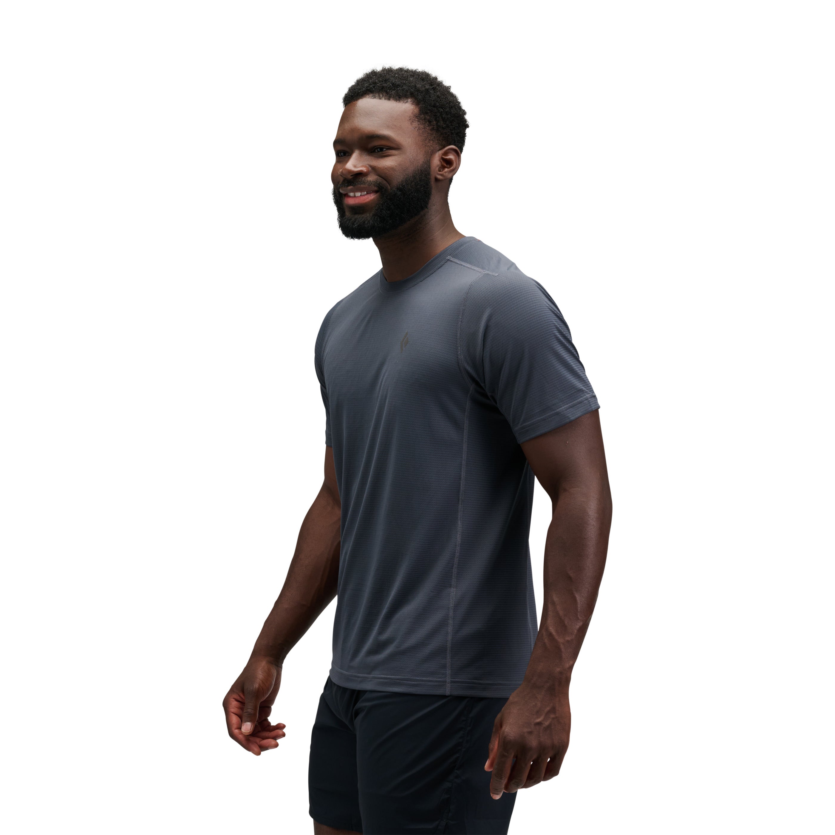 black-diamond-distance-tee-manches-courtes-homme-t-shirt-trail-respirant image 2