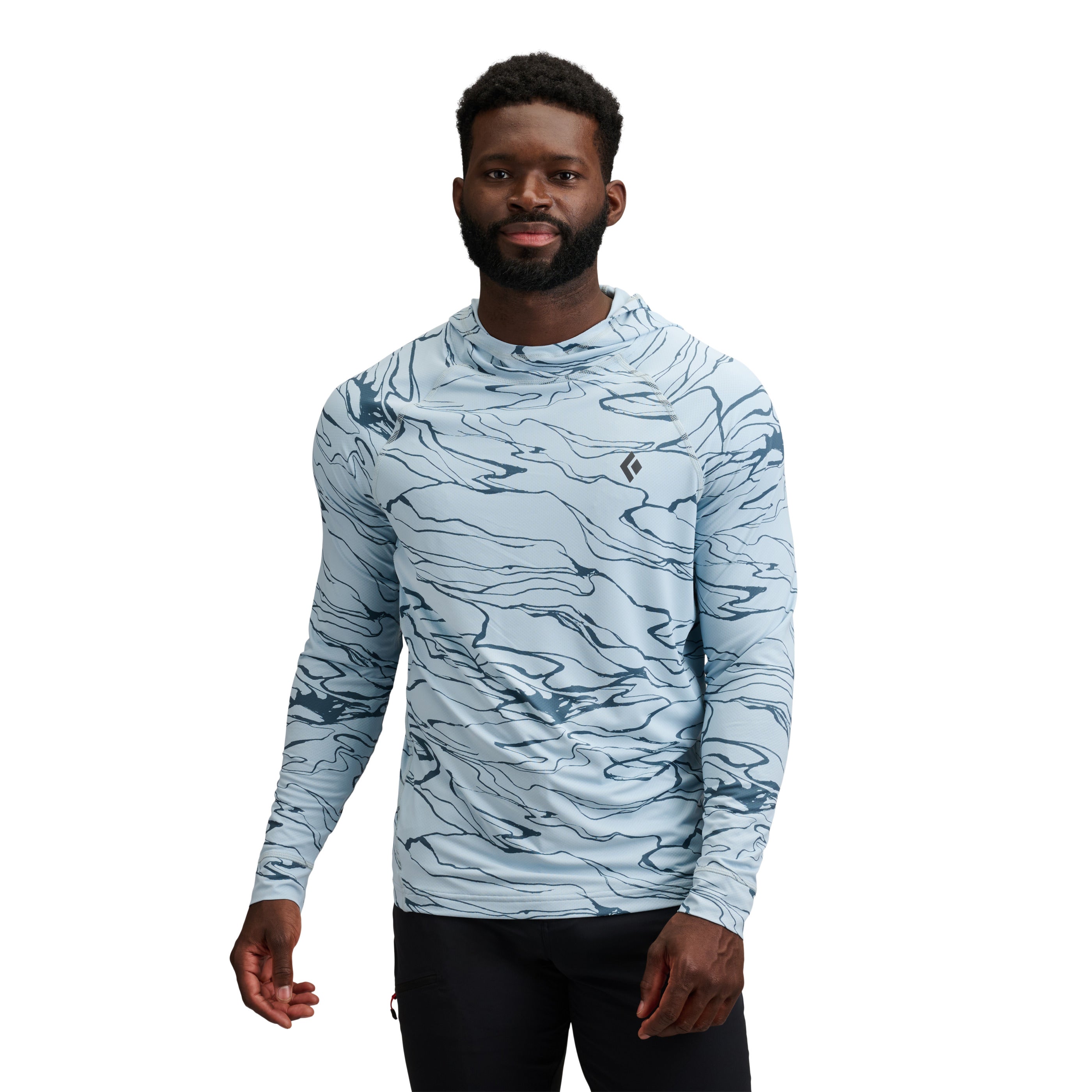black-diamond-alpenglow-hoody-homme-sweat-anti-uv-upf-40 image 2