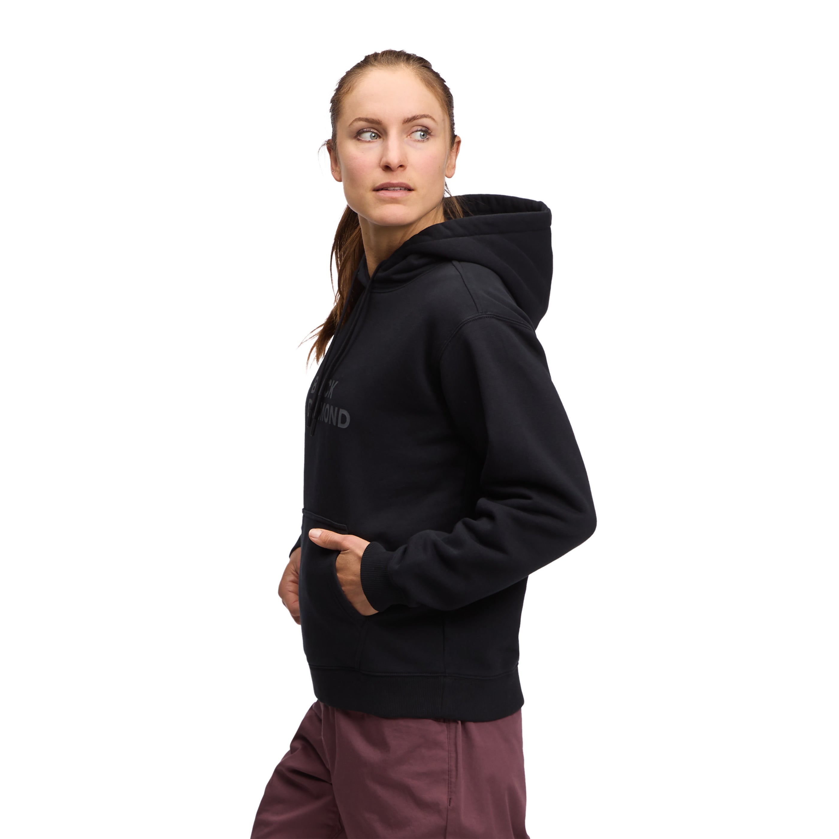 black-diamond-mini-stacked-sweat-femme-capuche image 2