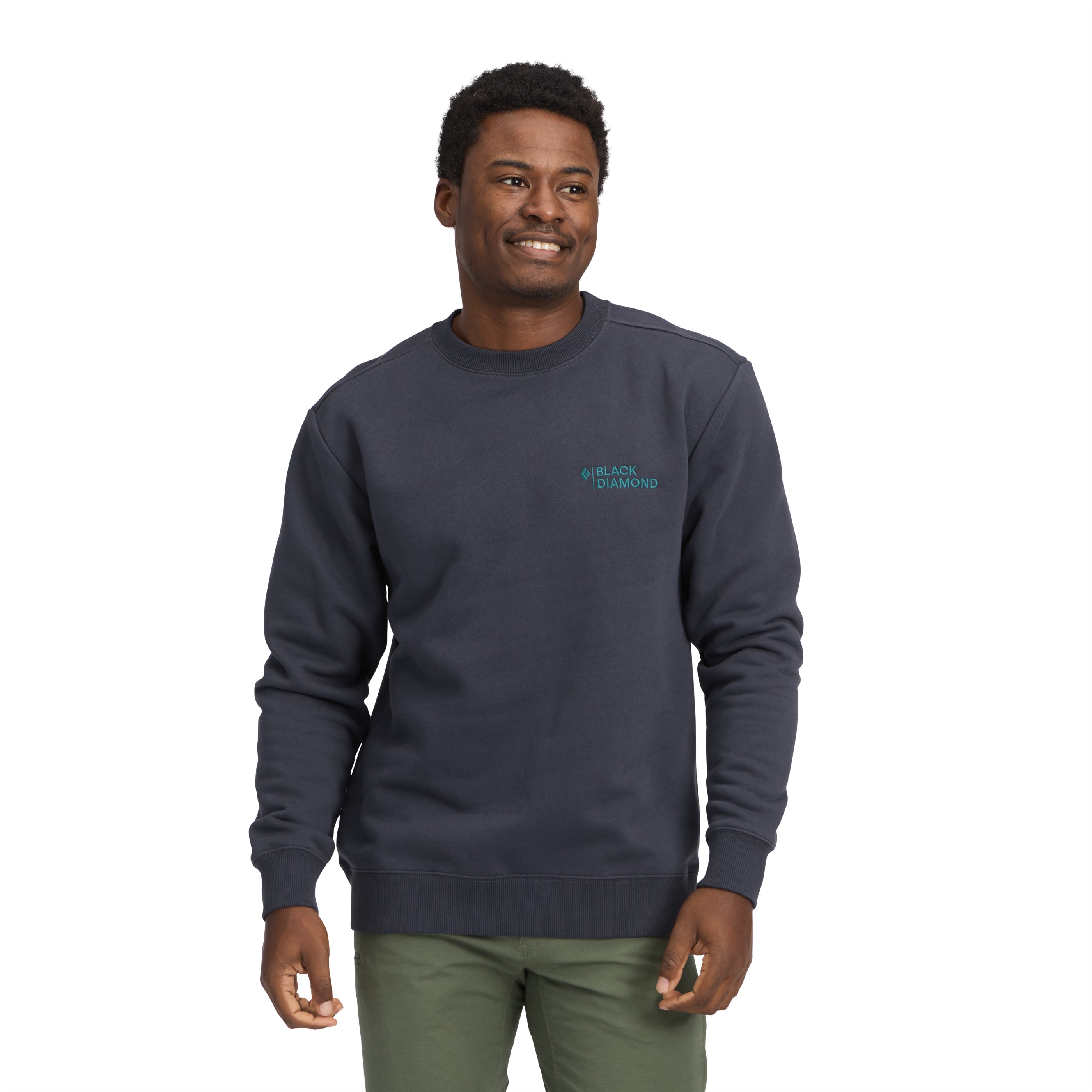 black-diamond-men-s-mini-stacked-crewneck-sweat-col-rond-homme image 1