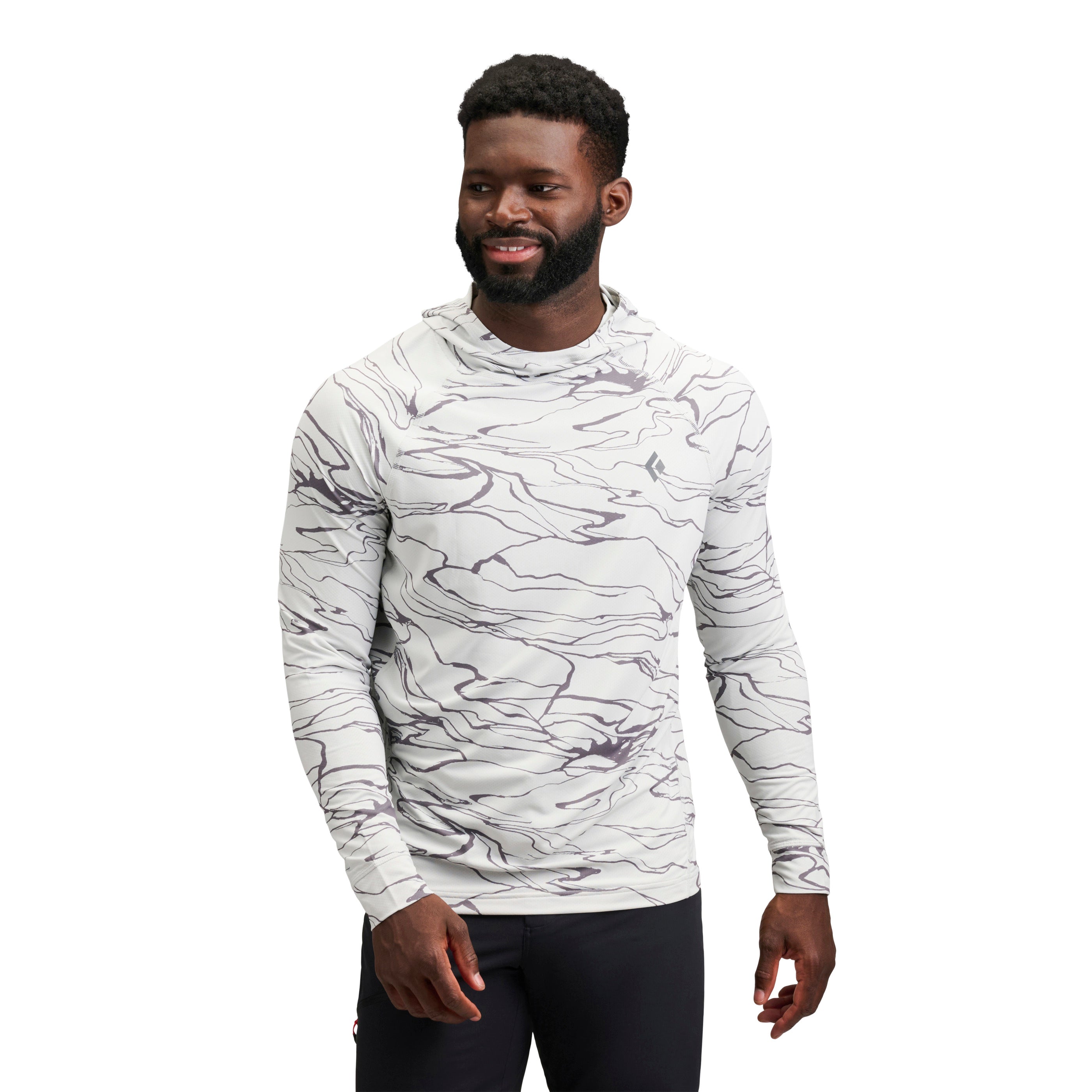 black-diamond-alpenglow-hoody-homme-sweat-anti-uv-upf-40 image 1