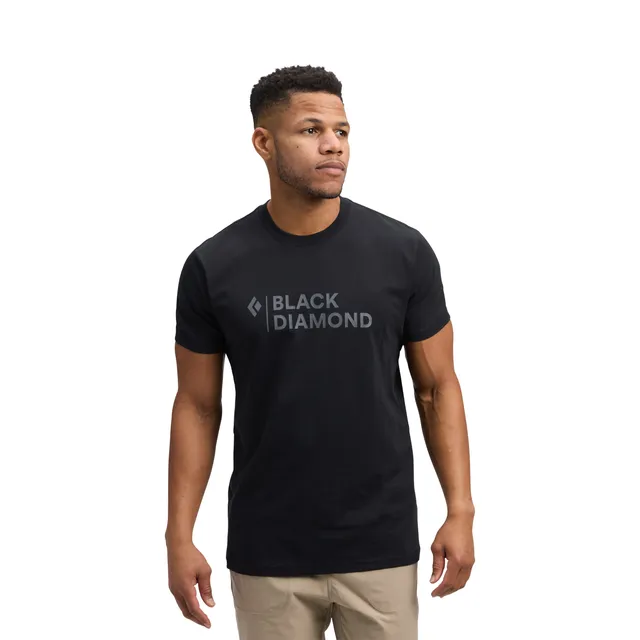 black-diamond-men-s-mini-stacked-short-sleeve-tee-t-shirt-homme-coton-bio image 1