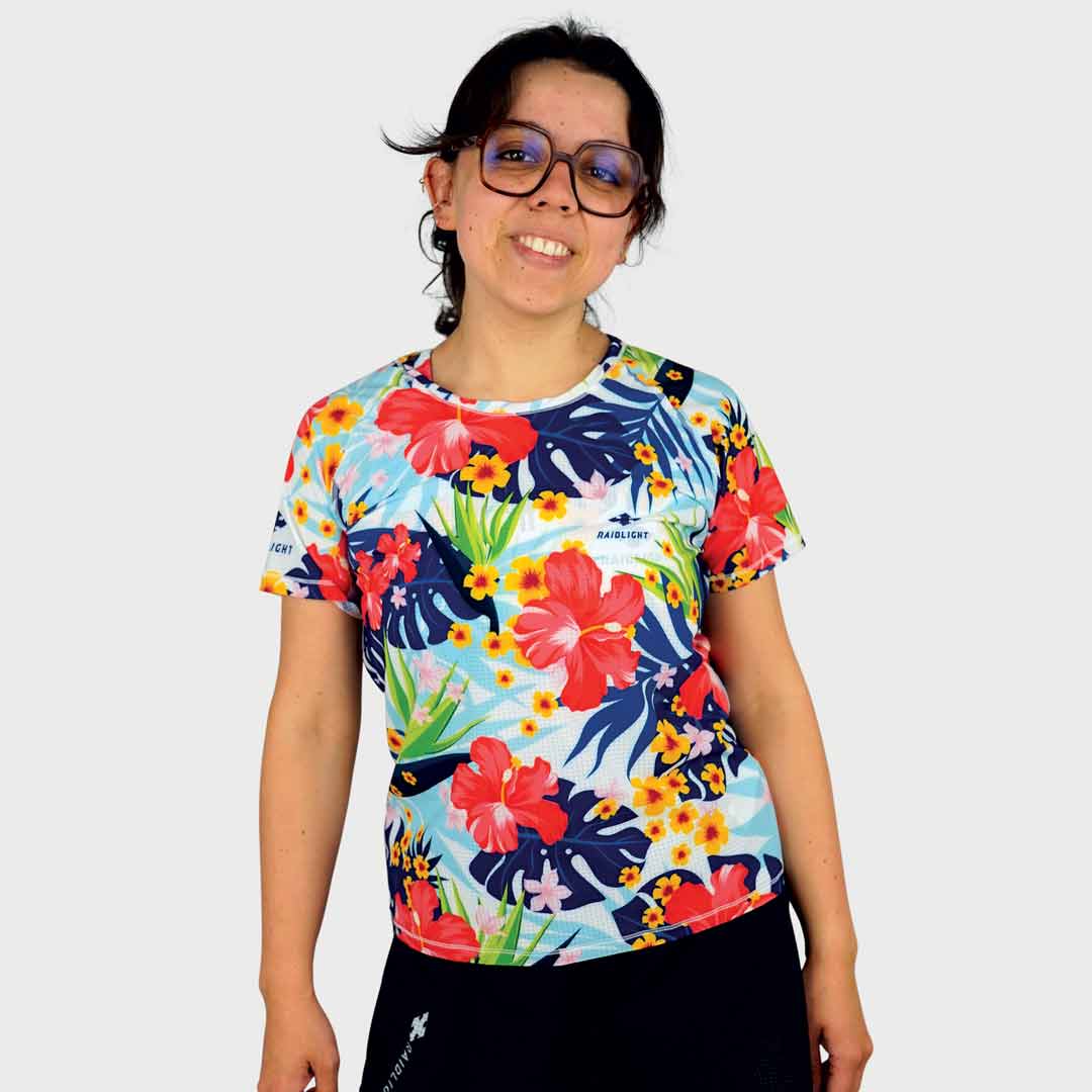 raidlight-ecodry-flower-maillot-trail-femme-respirant image 2