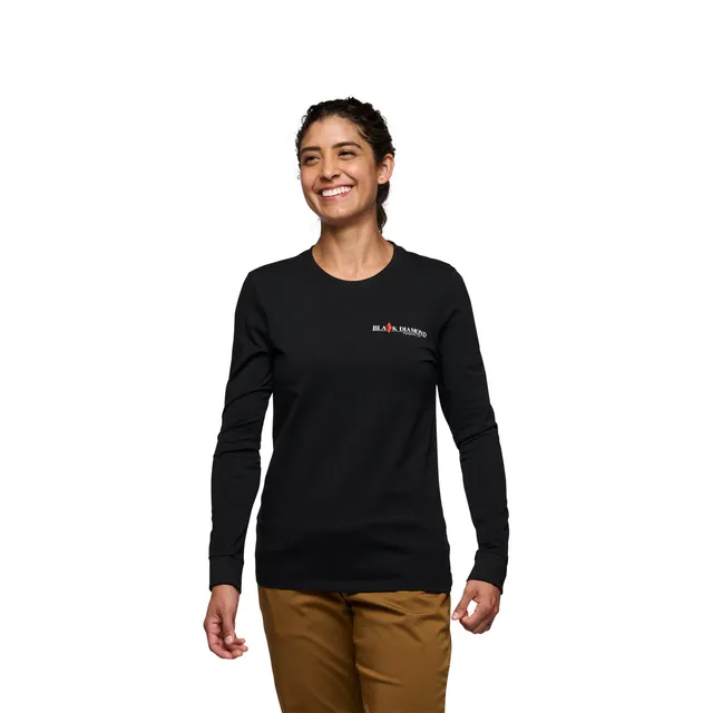 black-diamond-women-s-heritage-wordmark-t-shirt-manches-longues-femme image 1