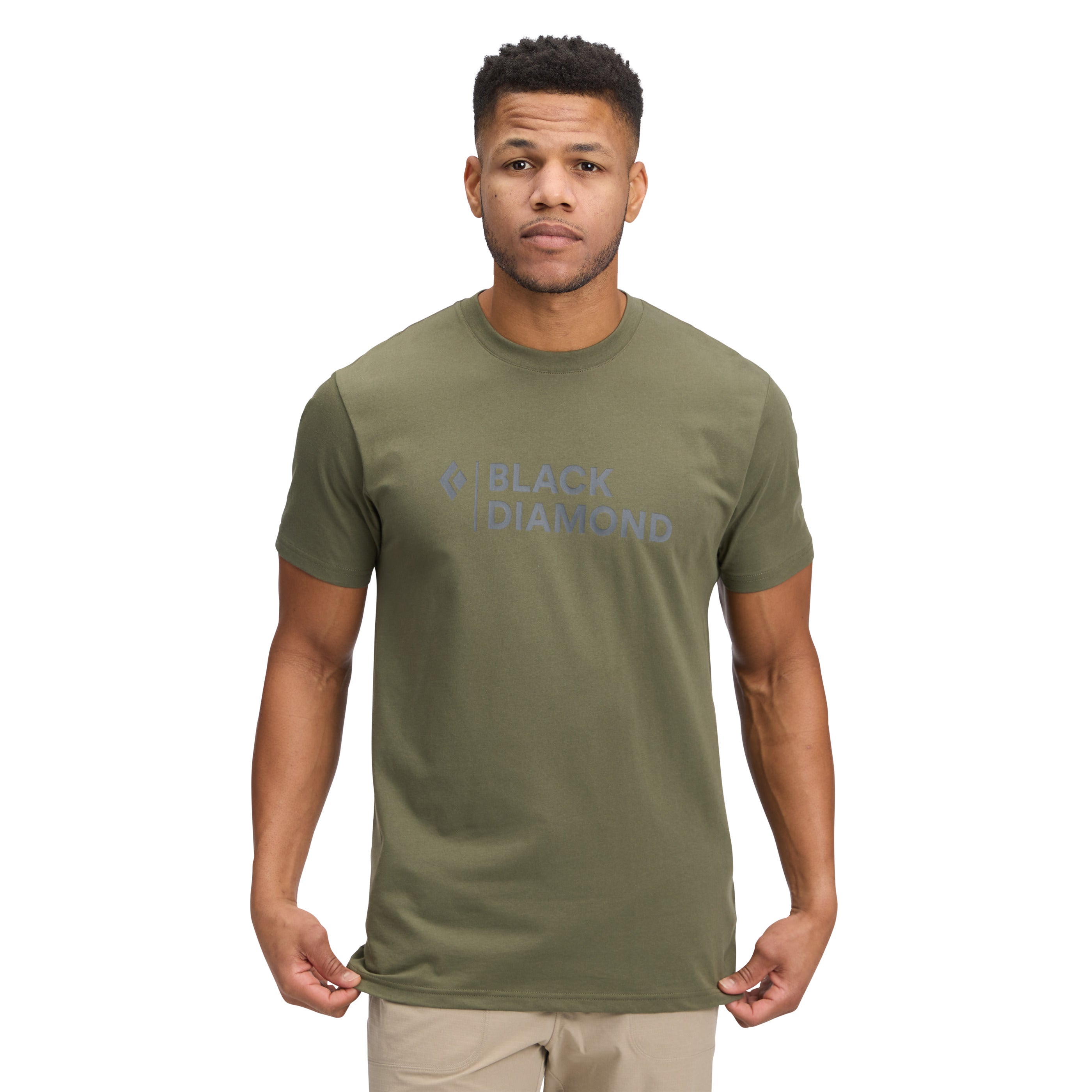 black-diamond-men-s-mini-stacked-short-sleeve-tee-t-shirt-homme-coton-bio image 2