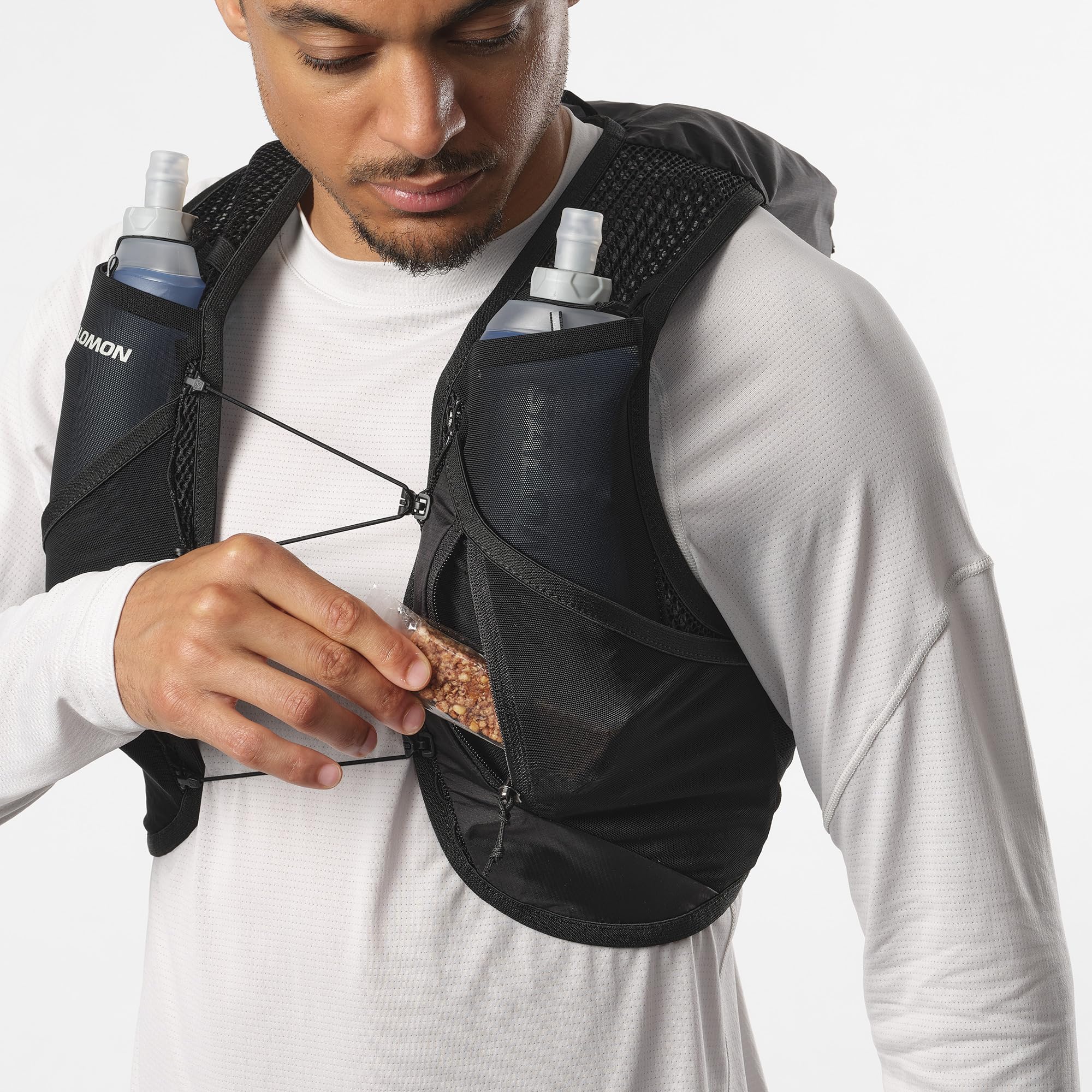 salomon-active-skin-8-xs-laurel-wreath-gilet-trail-8l-avec-2-flasques-500-ml image 7