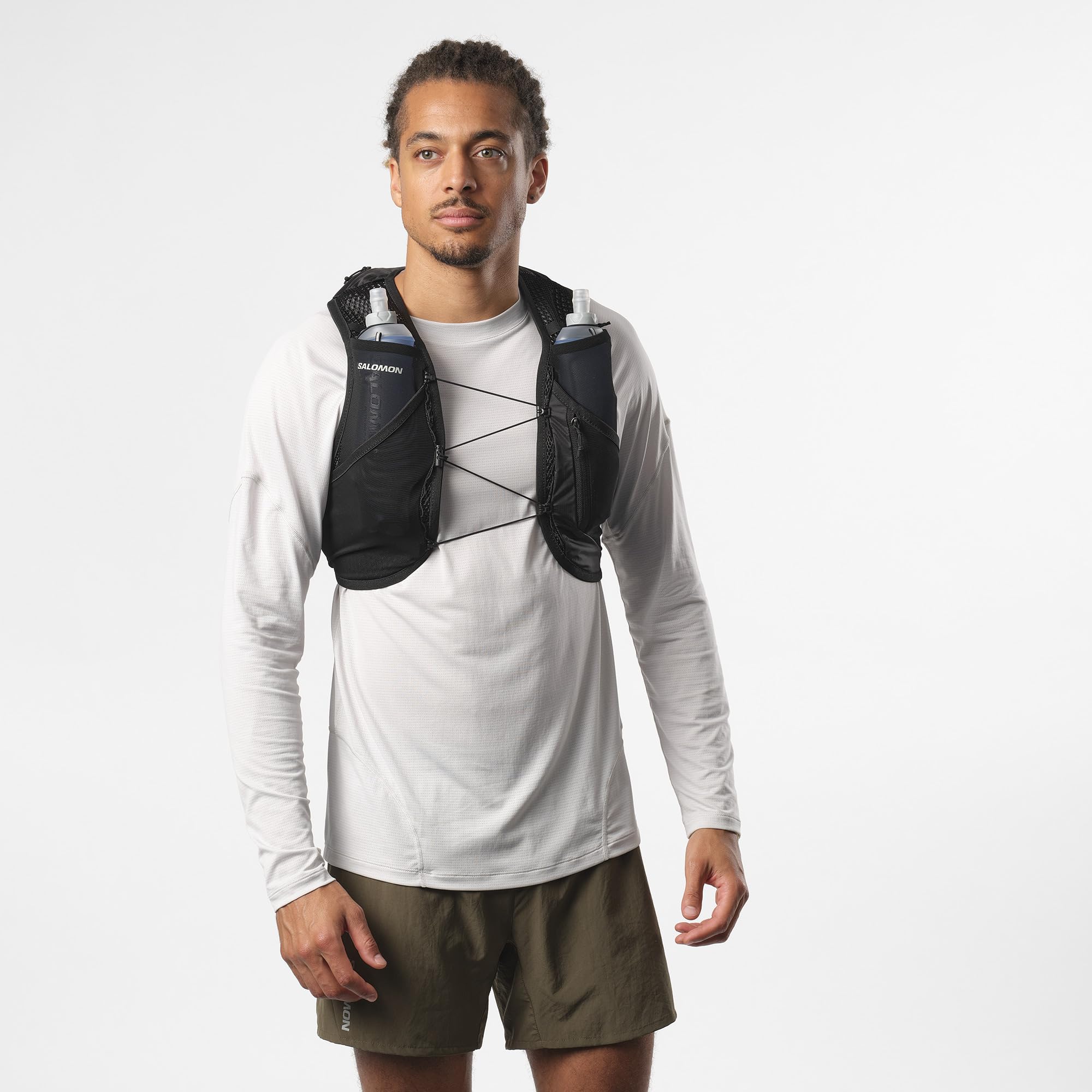 salomon-active-skin-8-xs-laurel-wreath-gilet-trail-8l-avec-2-flasques-500-ml image 4
