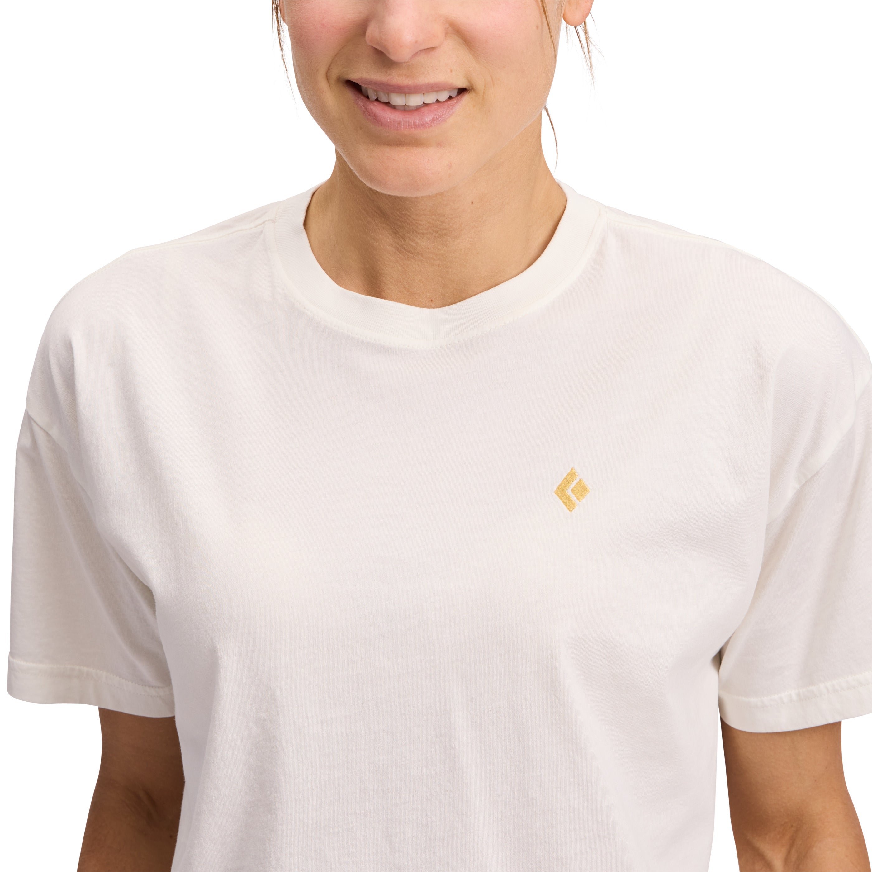 black-diamond-diamond-crop-t-shirt-femme-coton-bio-manches-courtes image 8
