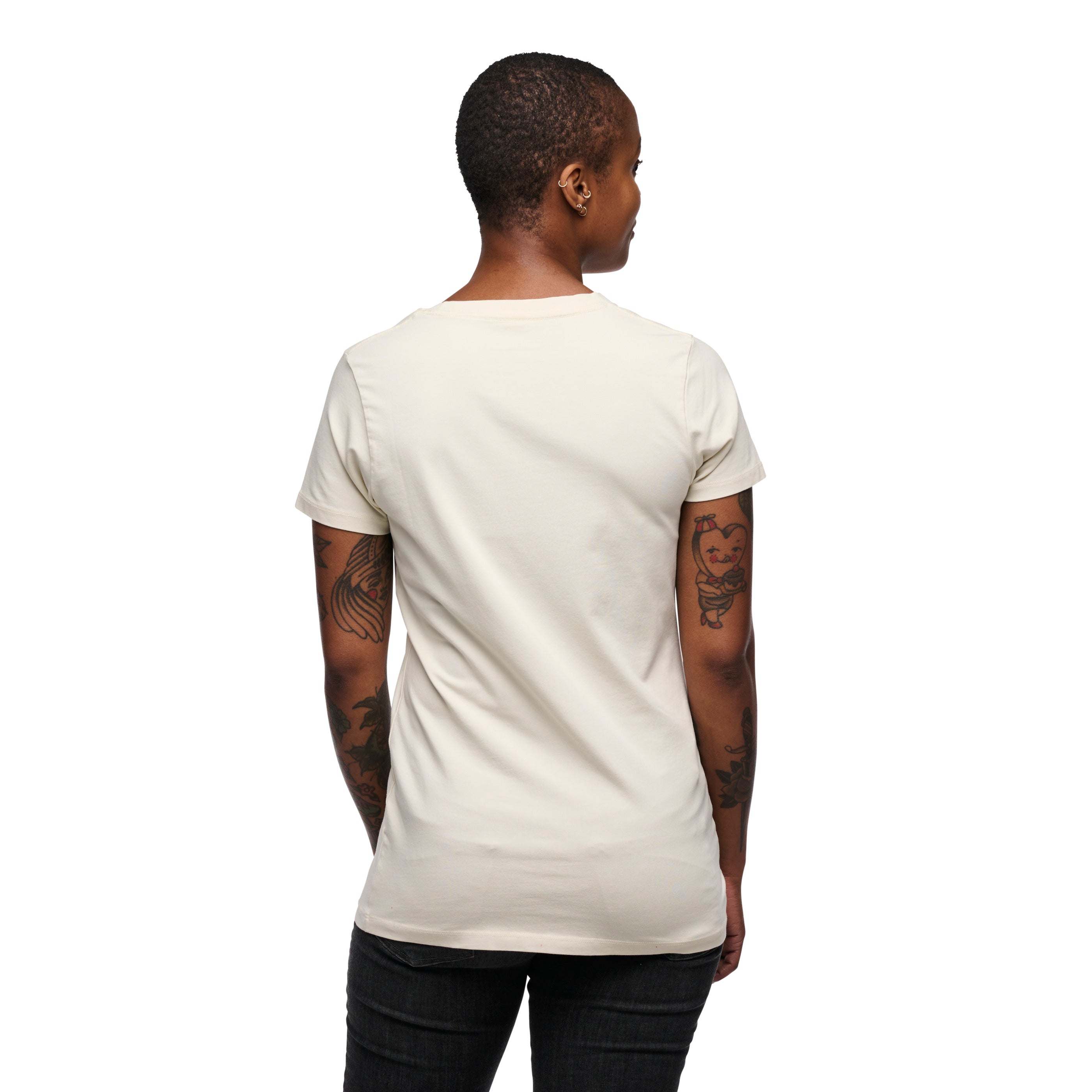 black-diamond-women-s-heritage-wordmark-tee-2nds-t-shirt-coton-bio-femme image 4